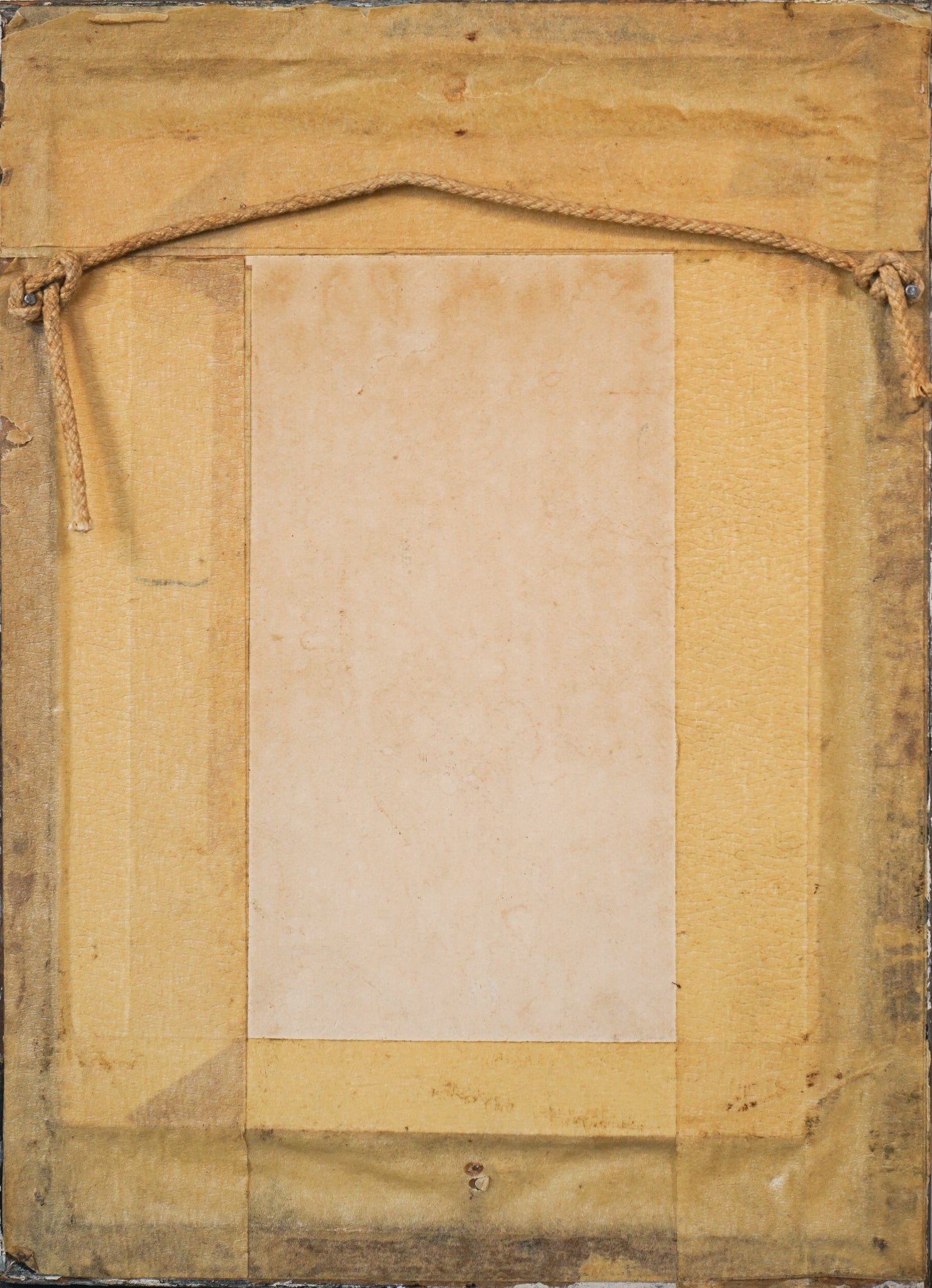 A drawing of a man wearing a hat. 