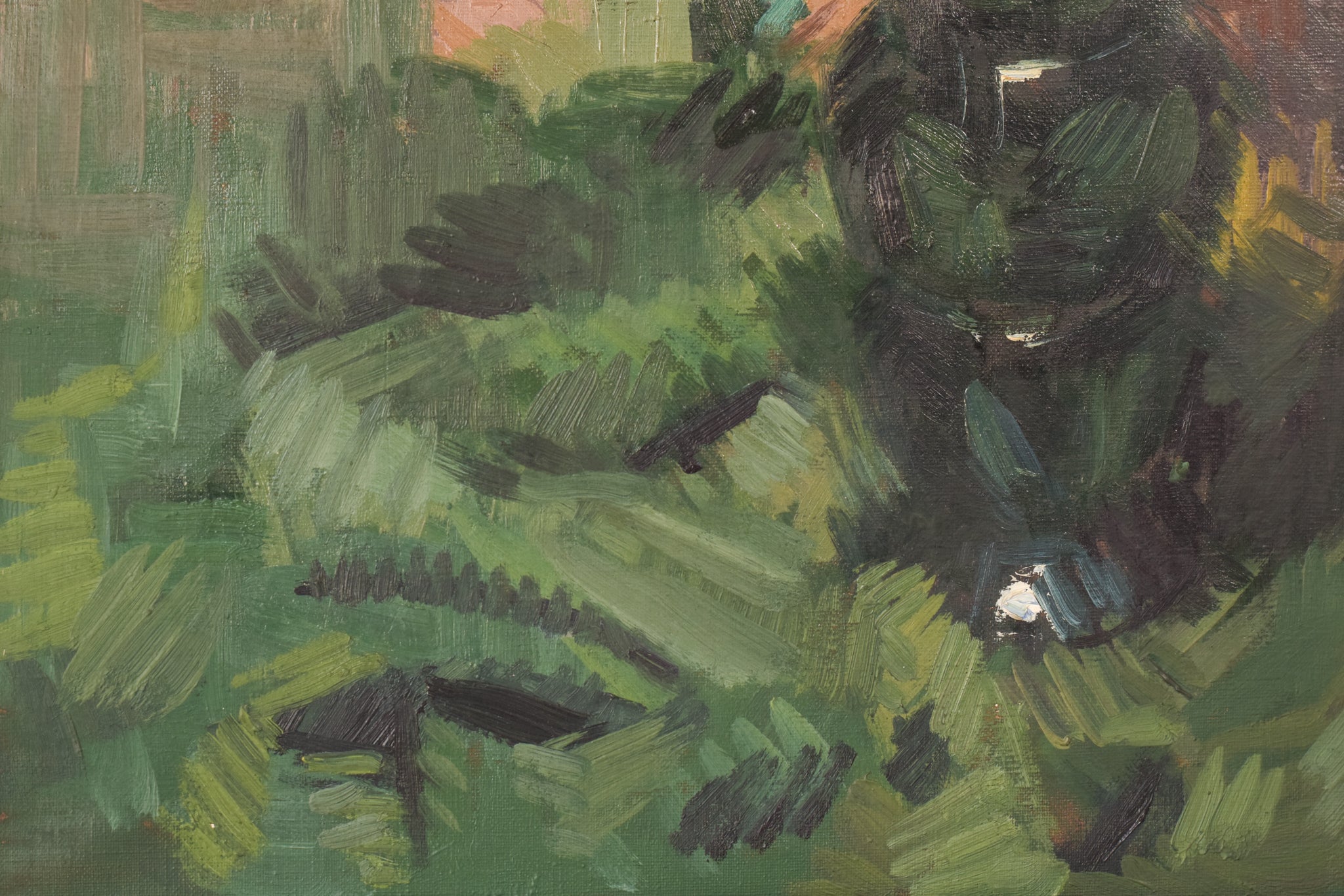 Artwork by Unknown, Still Life - Pink Flowers, Made of Oil on canvas 