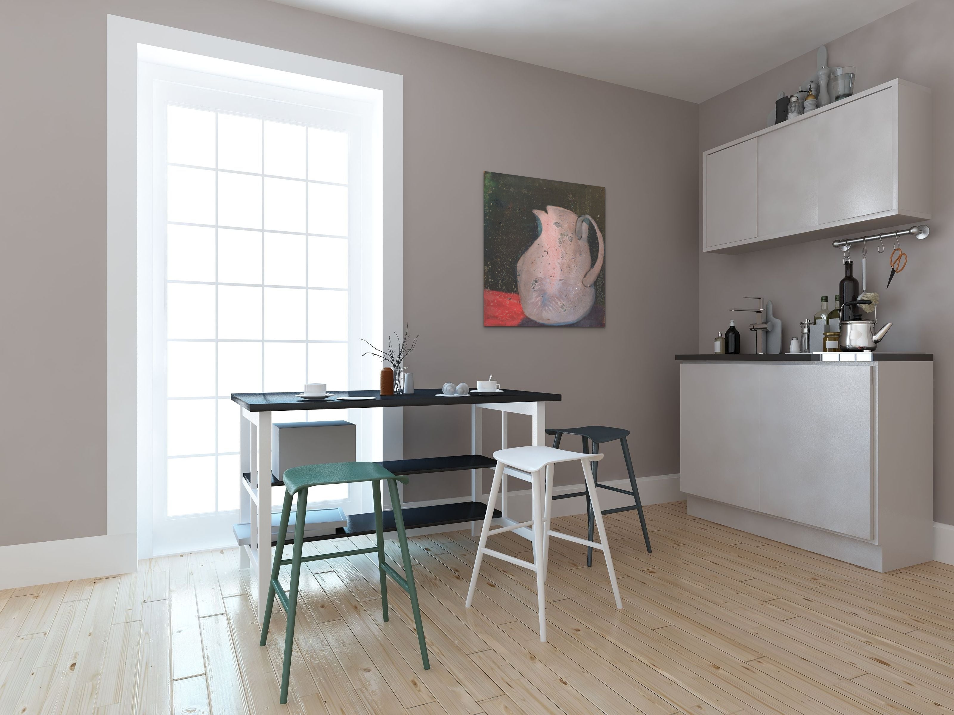 Artwork by Unknown, Still Life with Jug, Made of Oil on board 