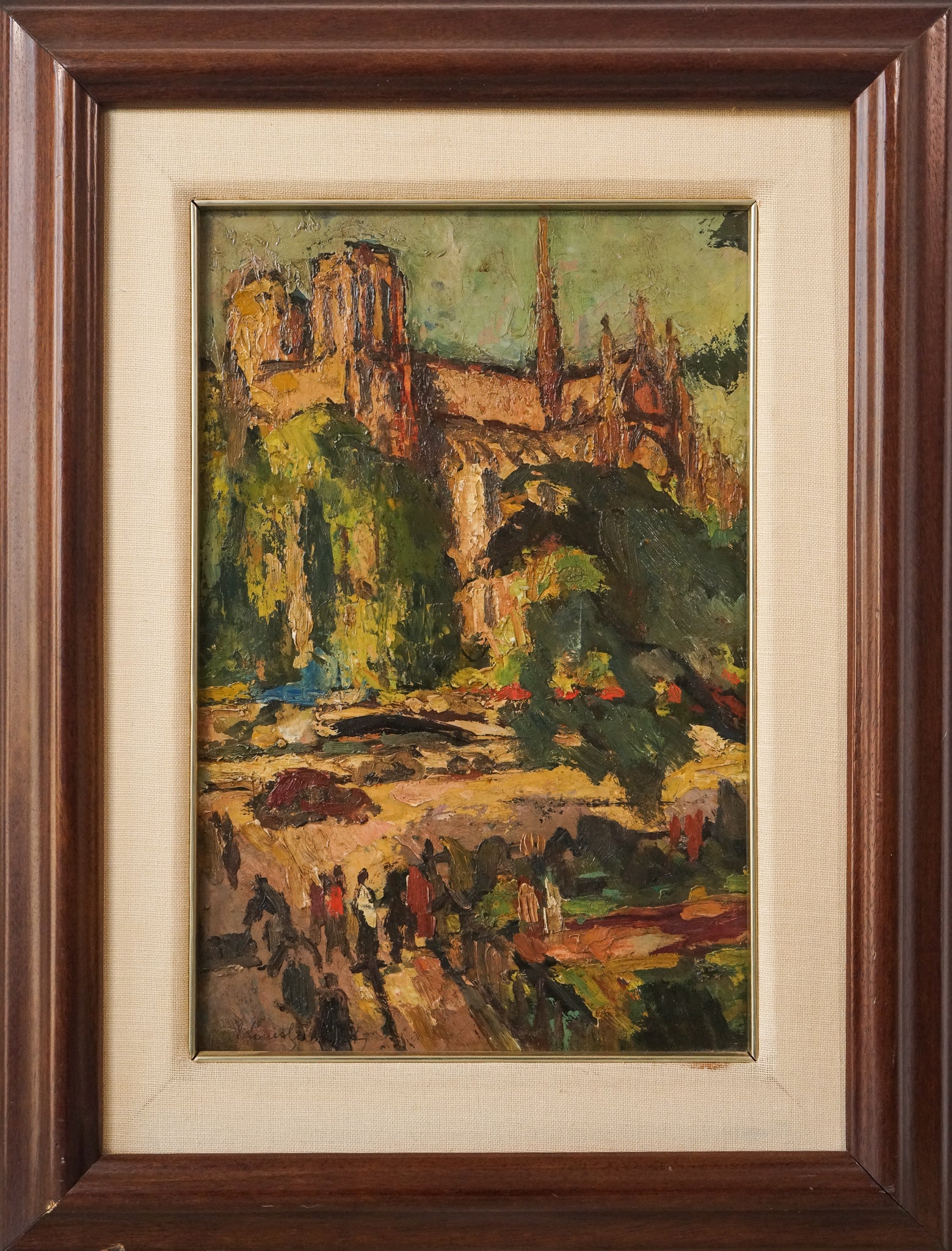 Artwork by Unknown, Study of a Cathedral, Made of Oil on canvas 