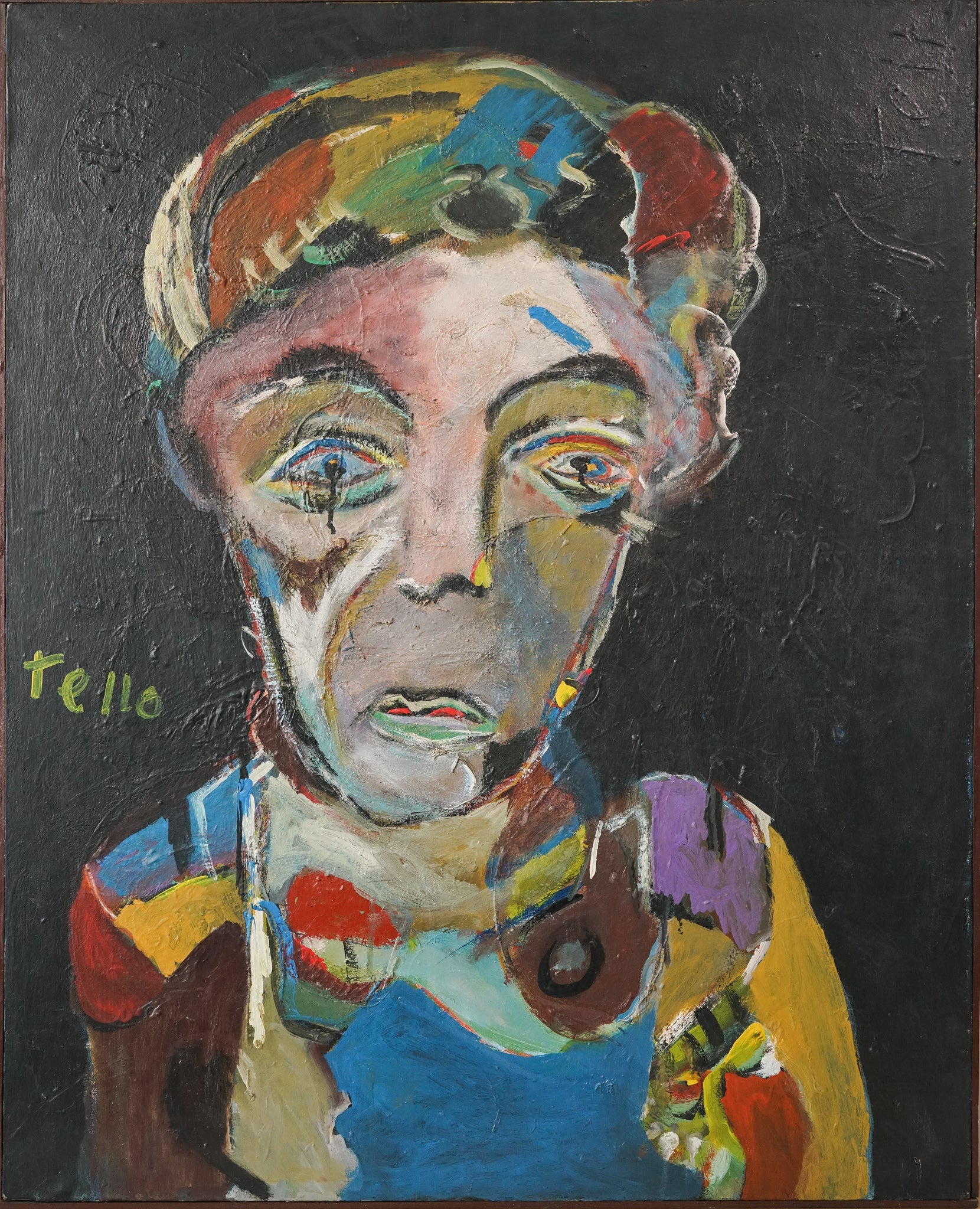 Tello - Expressionist Portrait by Unknown, Second half 20th Century