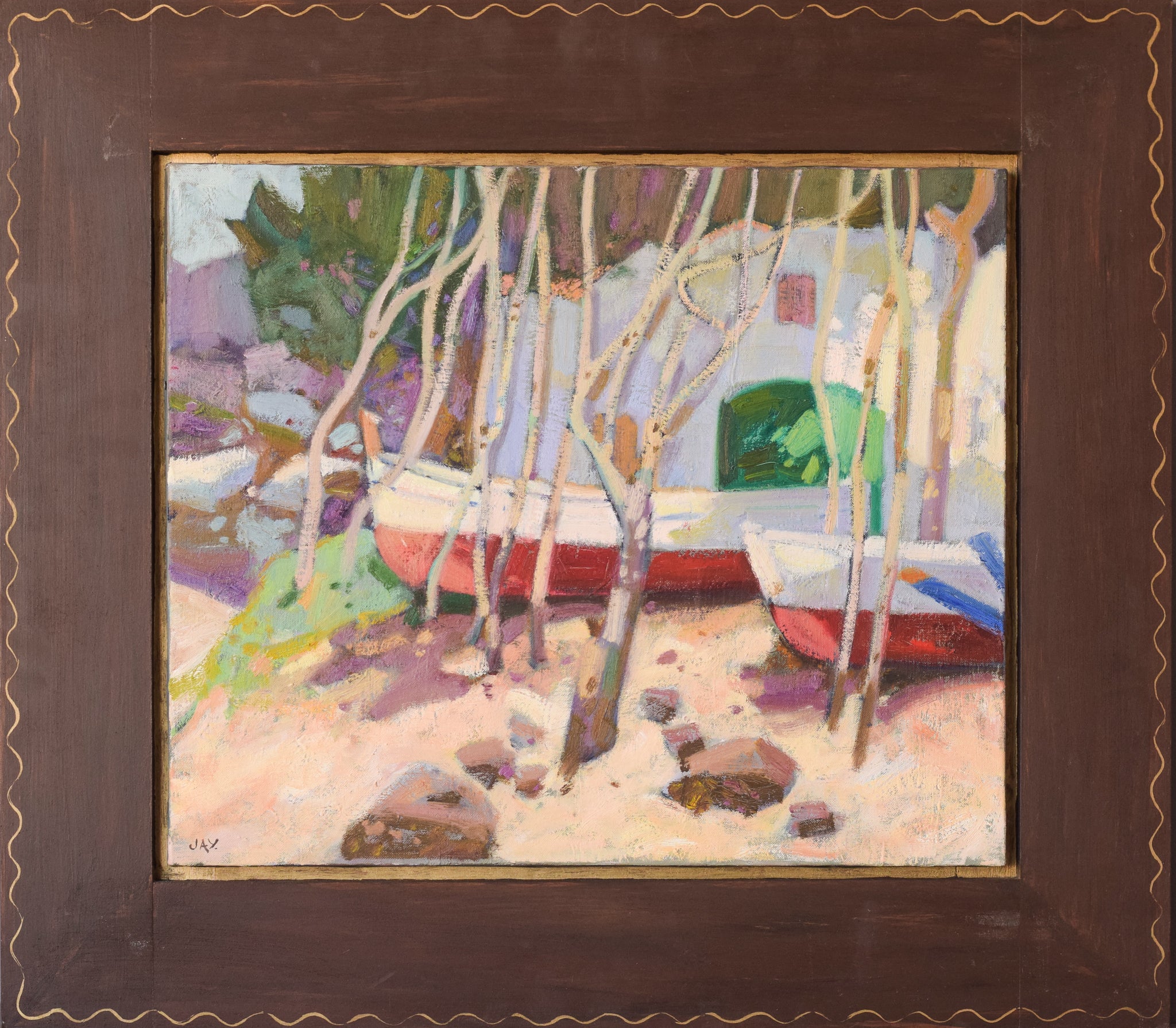 Artwork by Unknown, The Fisherman's House, Made of Oil on canvas 