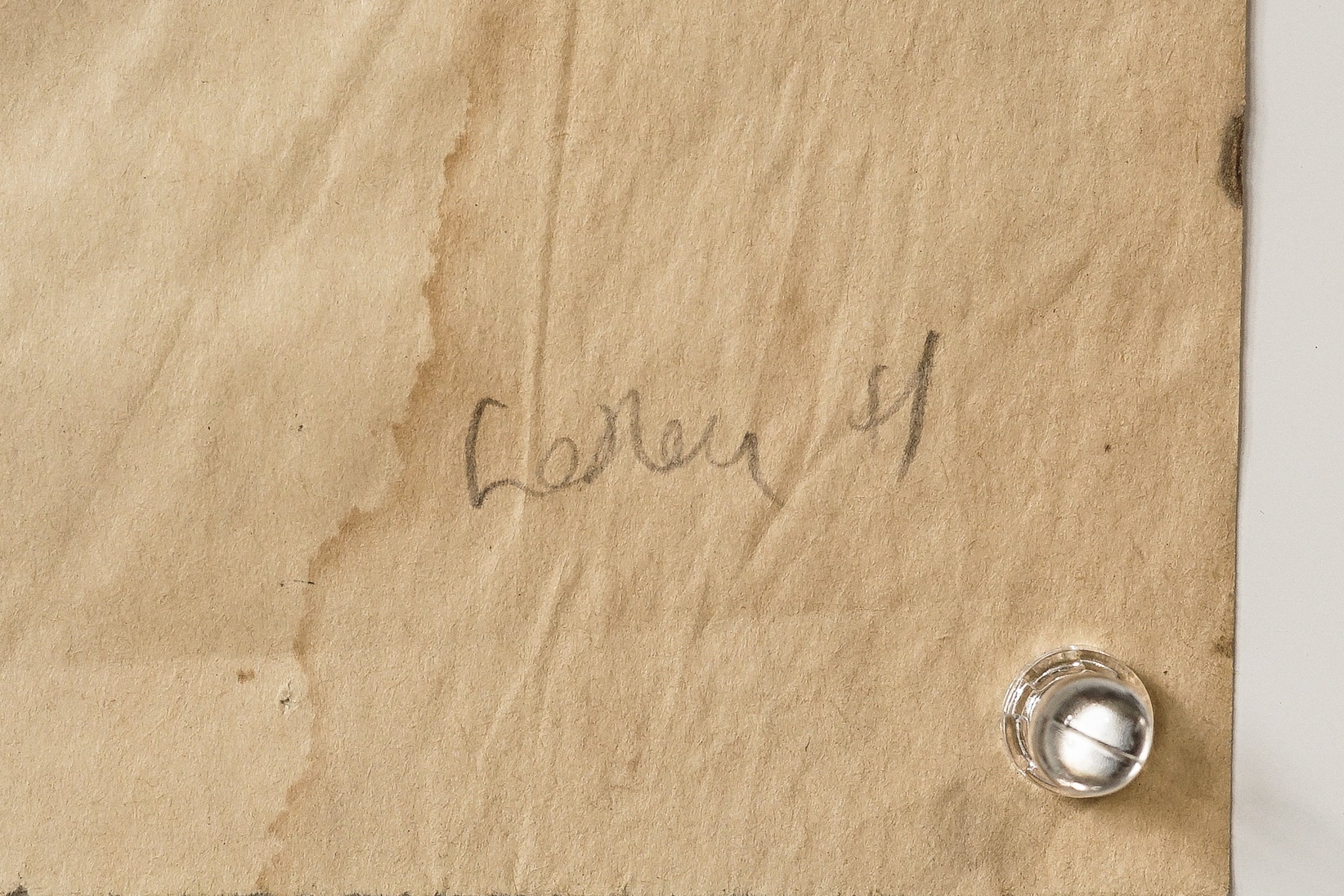 A painting of a green and red design on a black background.