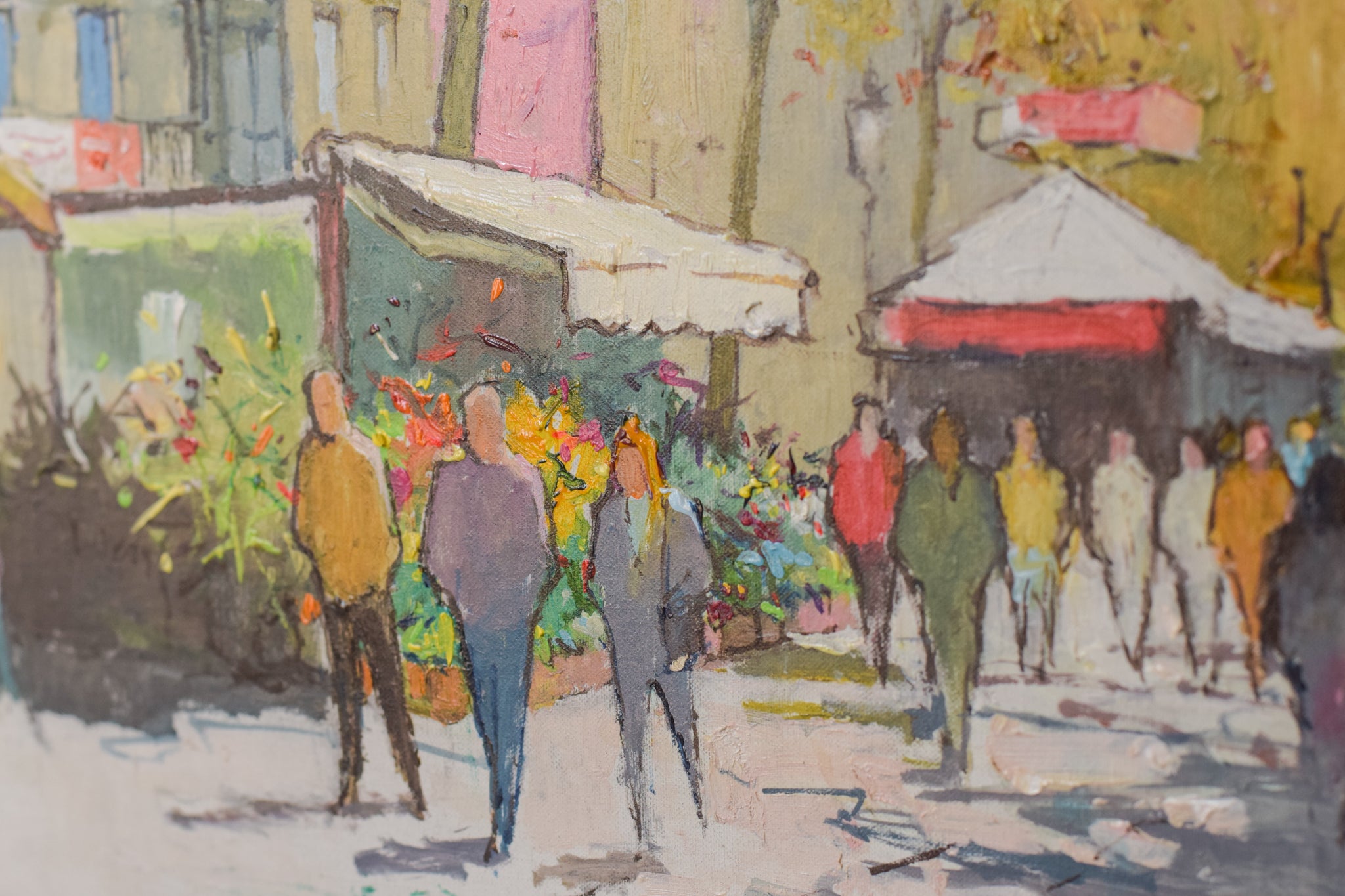 Artwork by Unknown, Vibrant Market Scene, Made of Oil on canvas 