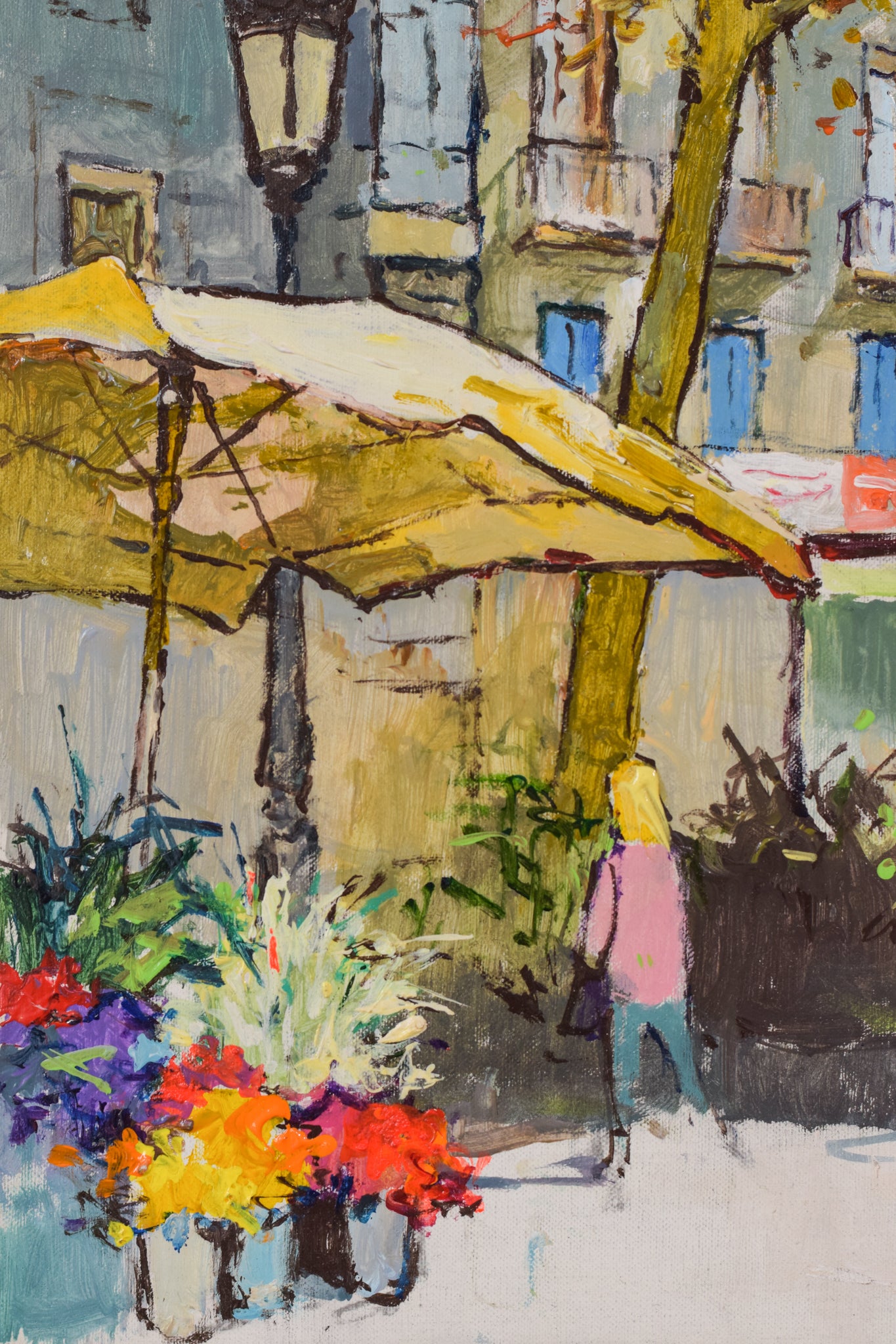 Artwork by Unknown, Vibrant Market Scene, Made of Oil on canvas 