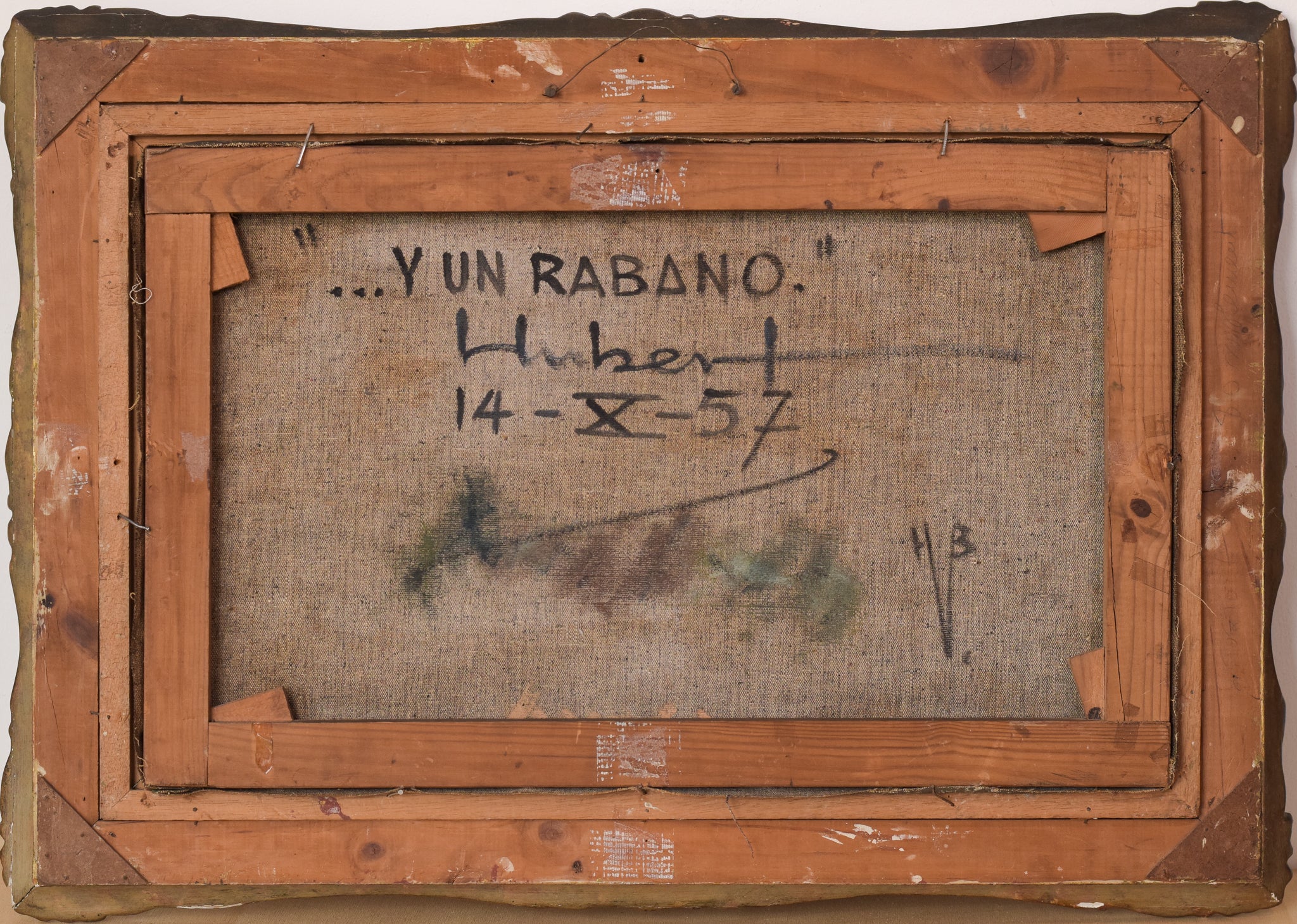 Artwork by Unknown, Y Un Rabano, Made of Oil on canvas 