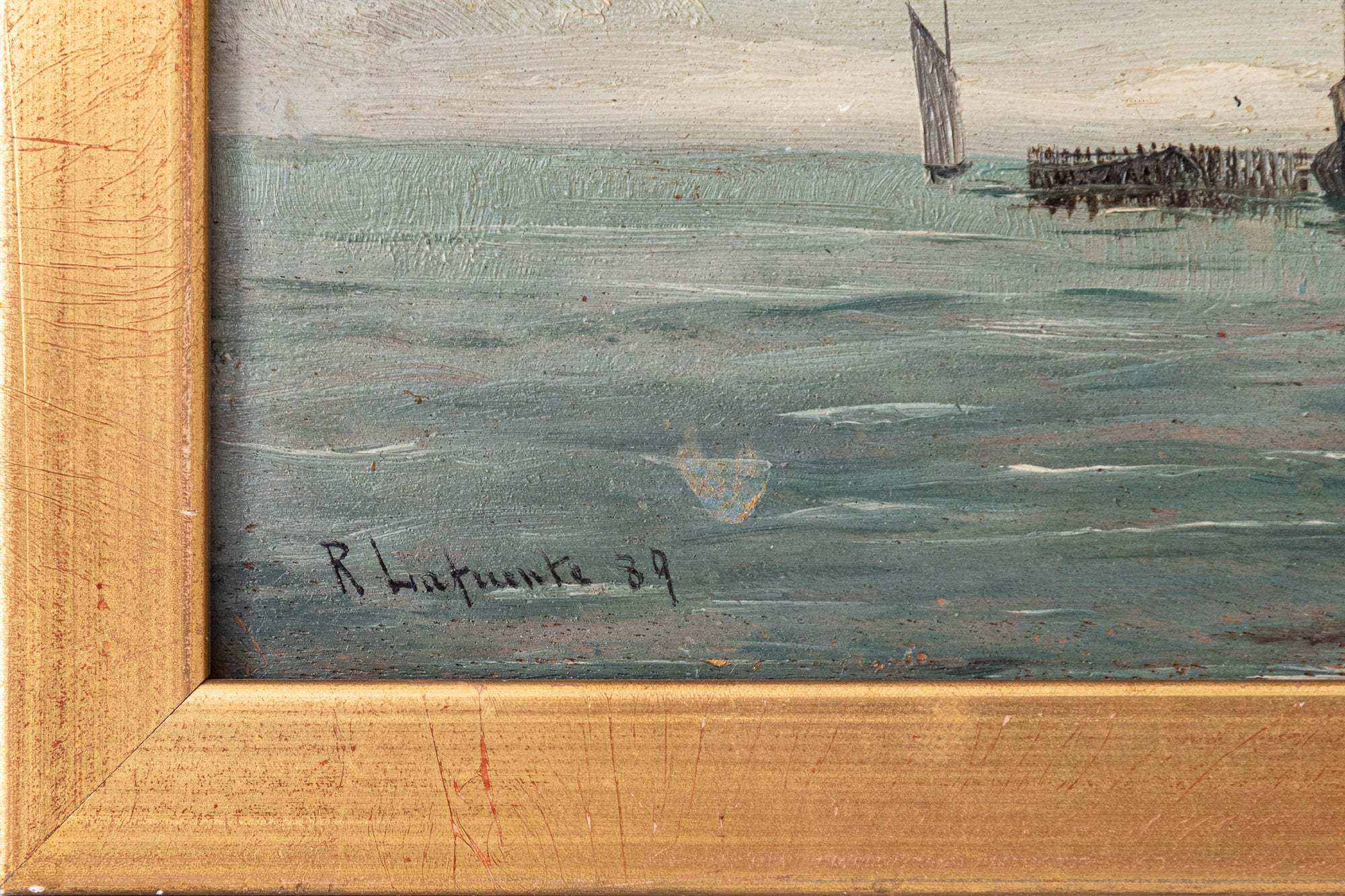 Artwork by Various Artists, Collection of Four 19th Century Marine Paintings, Made of Oil on canvas 