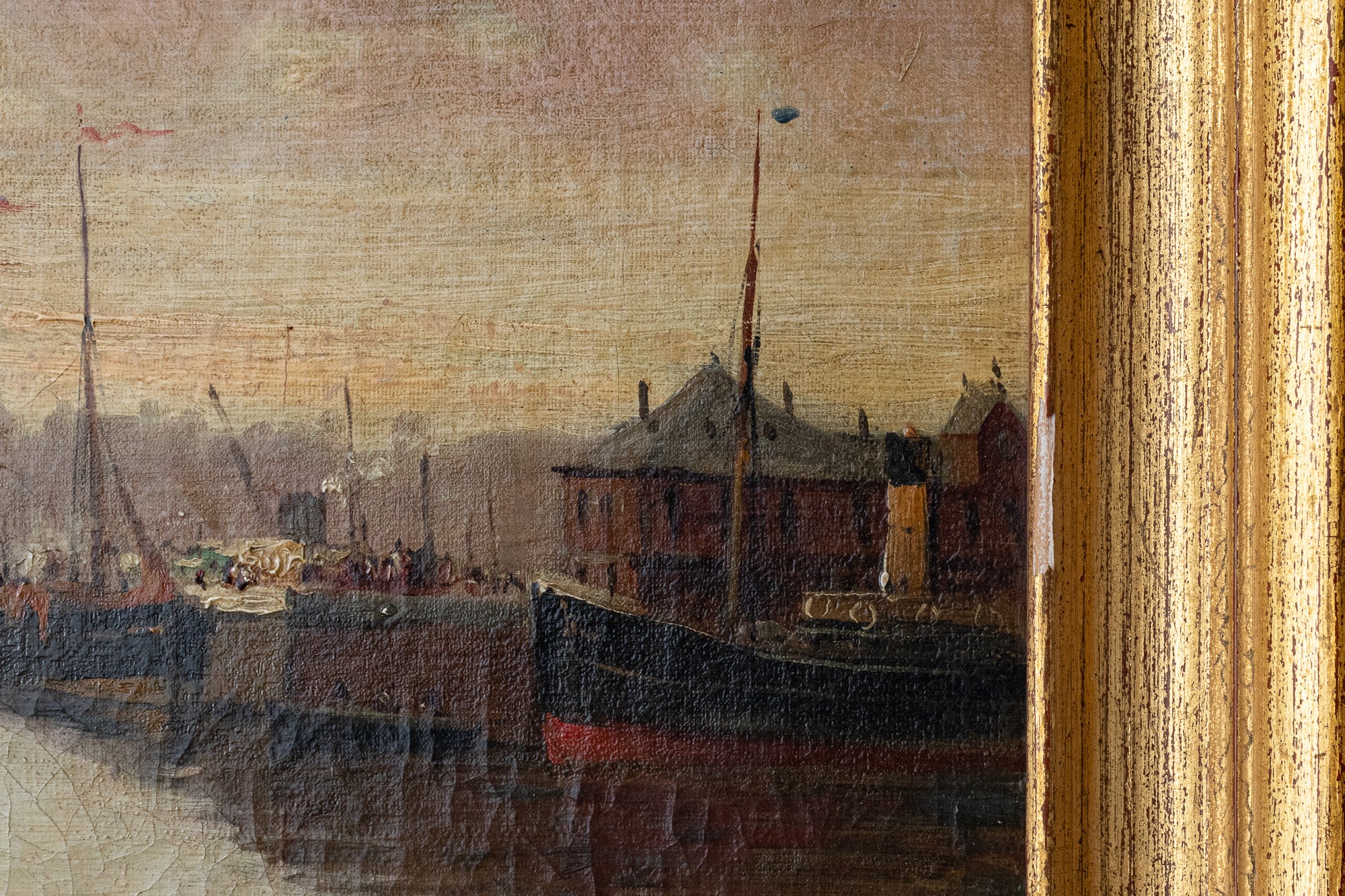 Artwork by Various Artists, Collection of Four 19th Century Marine Paintings, Made of Oil on canvas 
