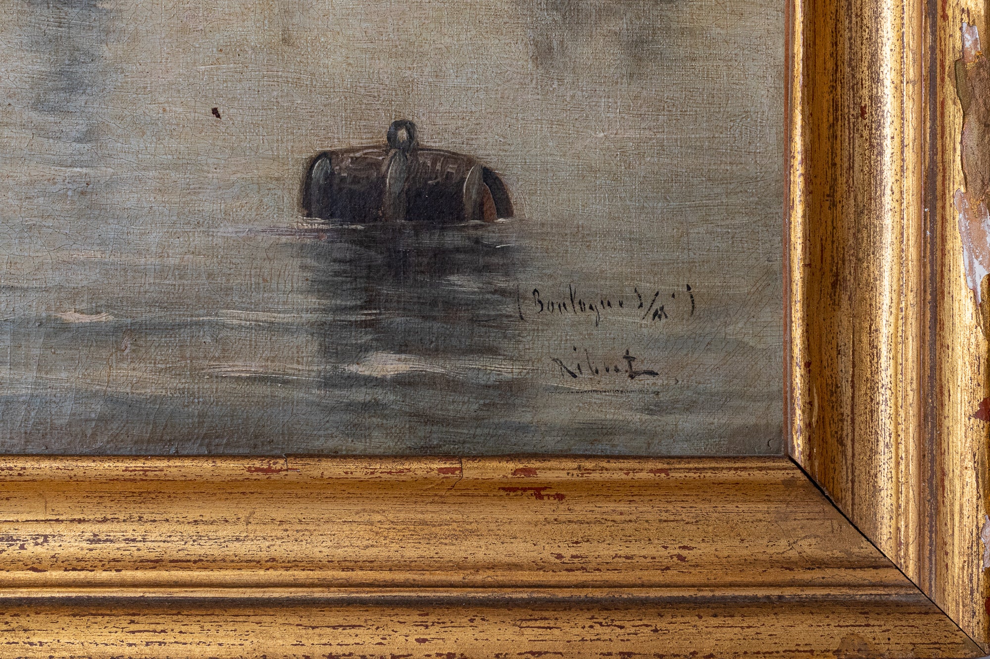 Artwork by Various Artists, Collection of Four 19th Century Marine Paintings, Made of Oil on canvas 