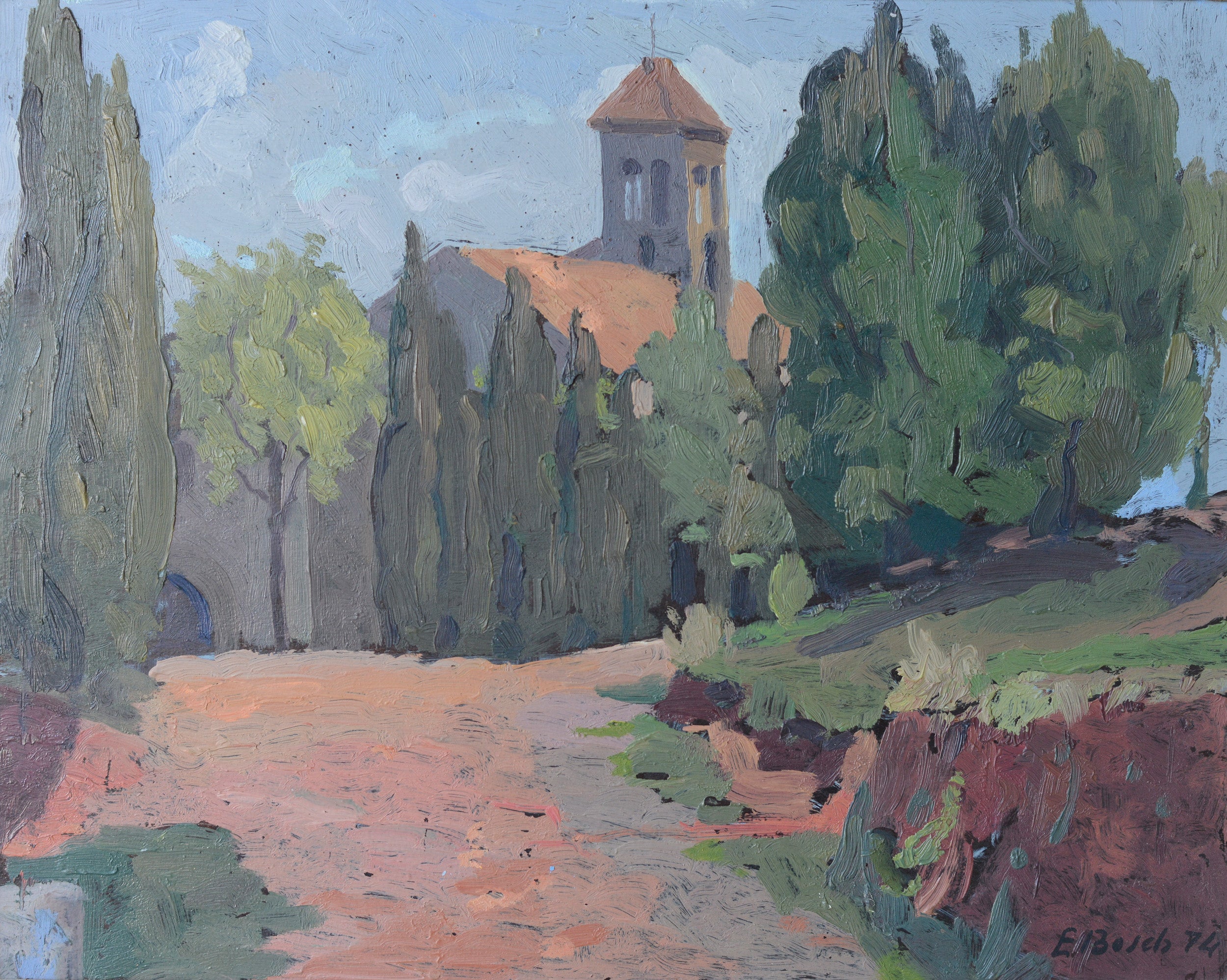 Artwork by Various Artists, Three Framed Colourist Oils, Made of Oil on canvas 