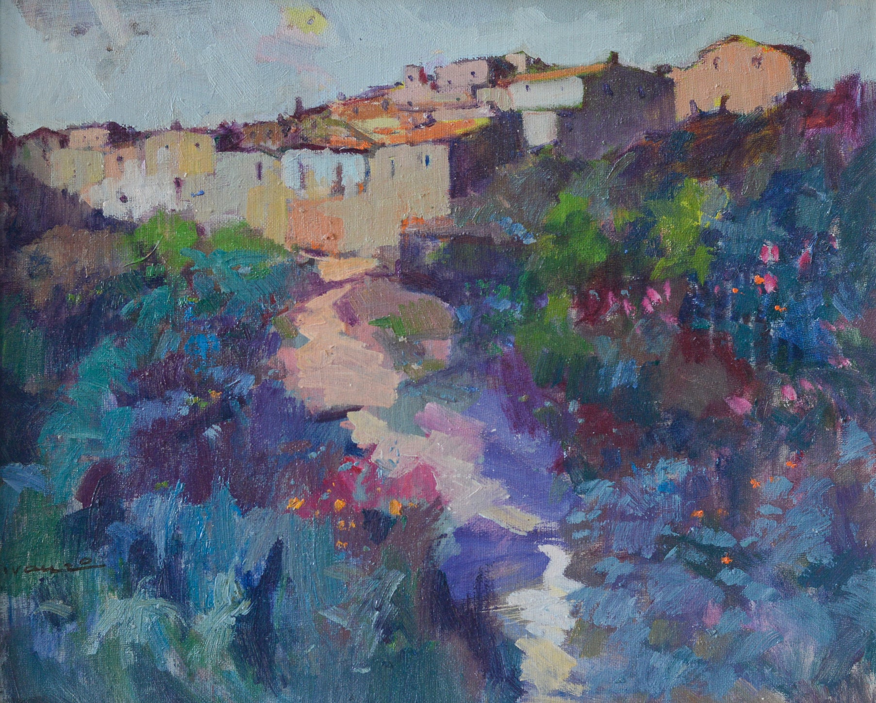 Artwork by Various Artists, Three Framed Colourist Oils, Made of Oil on canvas 