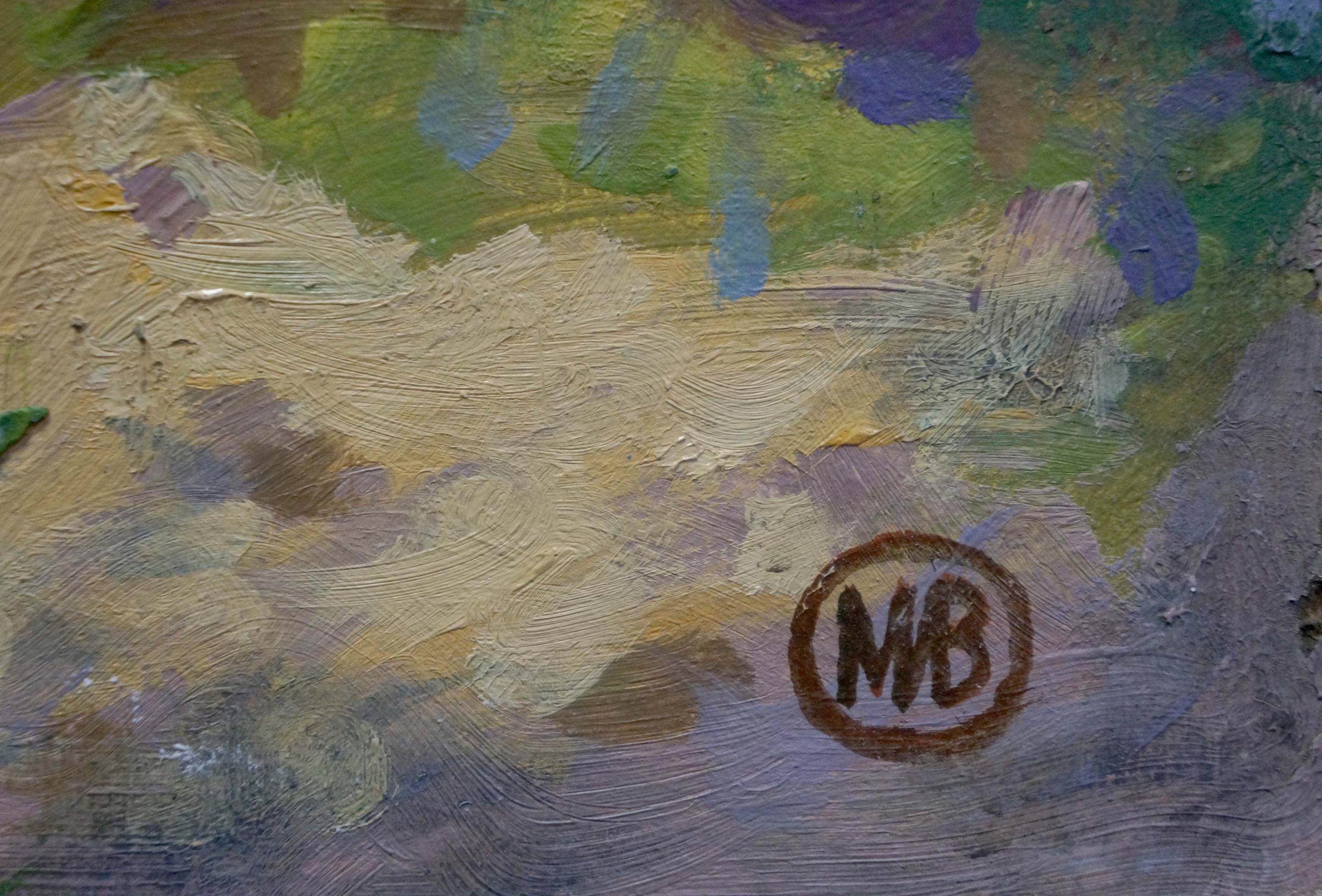 Artwork by Grigory Stepanovich Vasetsky, Natural landscape, Made of Oil, Cardboard 