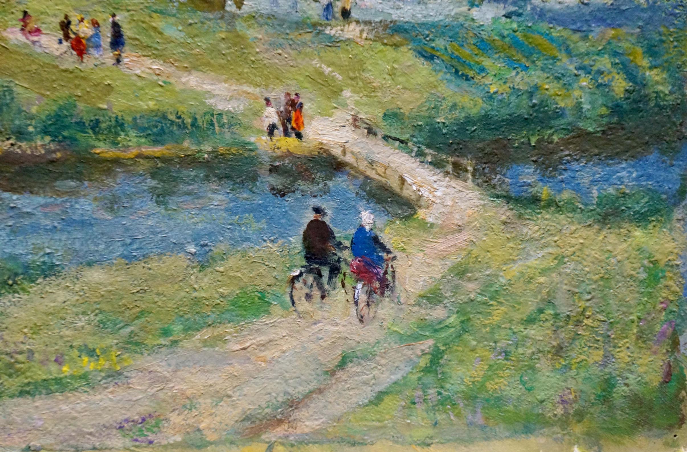 Artwork by Grigory Stepanovich Vasetsky, Summer, Made of Oil, Cardboard 