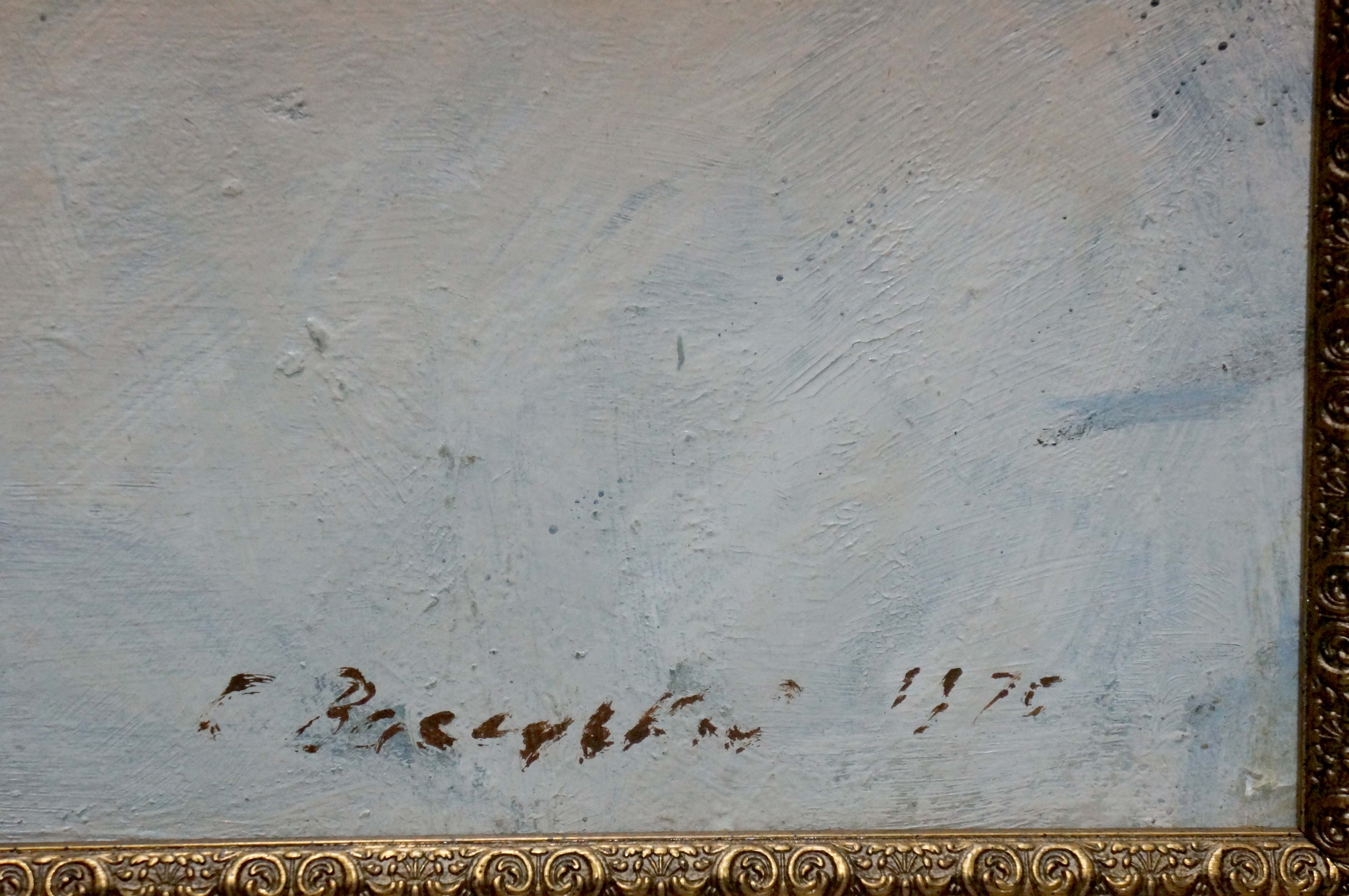 Artwork by Grigory Stepanovich Vasetsky, Winter landscape, Made of Oil, Cardboard 