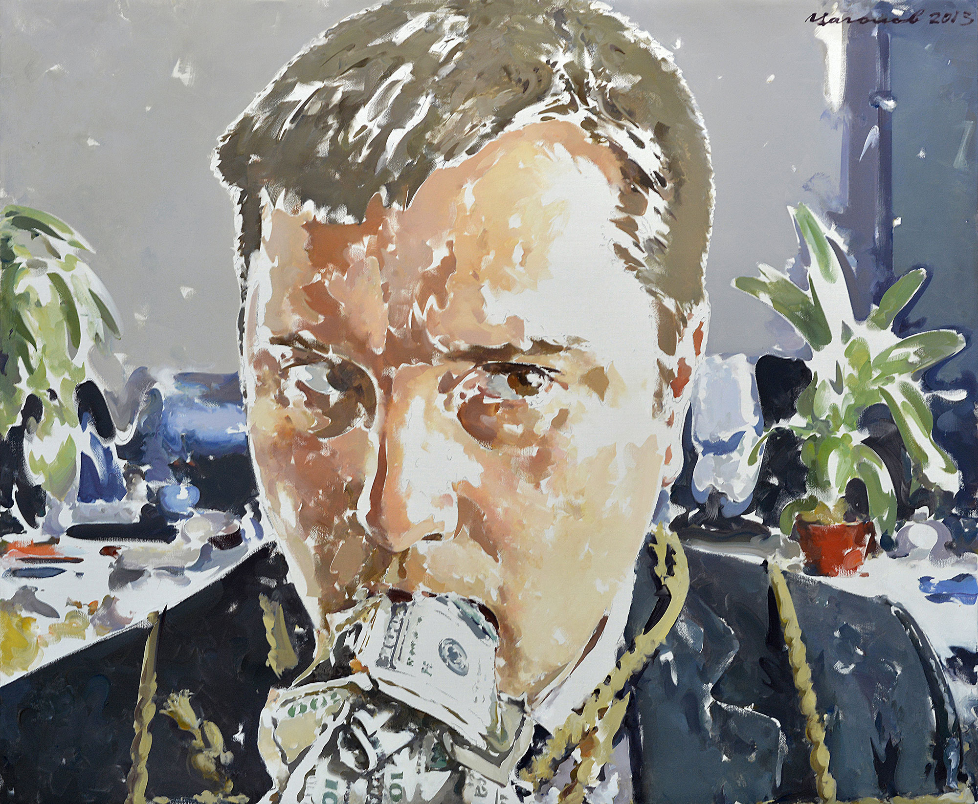 Vasyl Tsagolov Original Painting – Ukrainian Neo Pop Art by Vasily Tsagolov, null