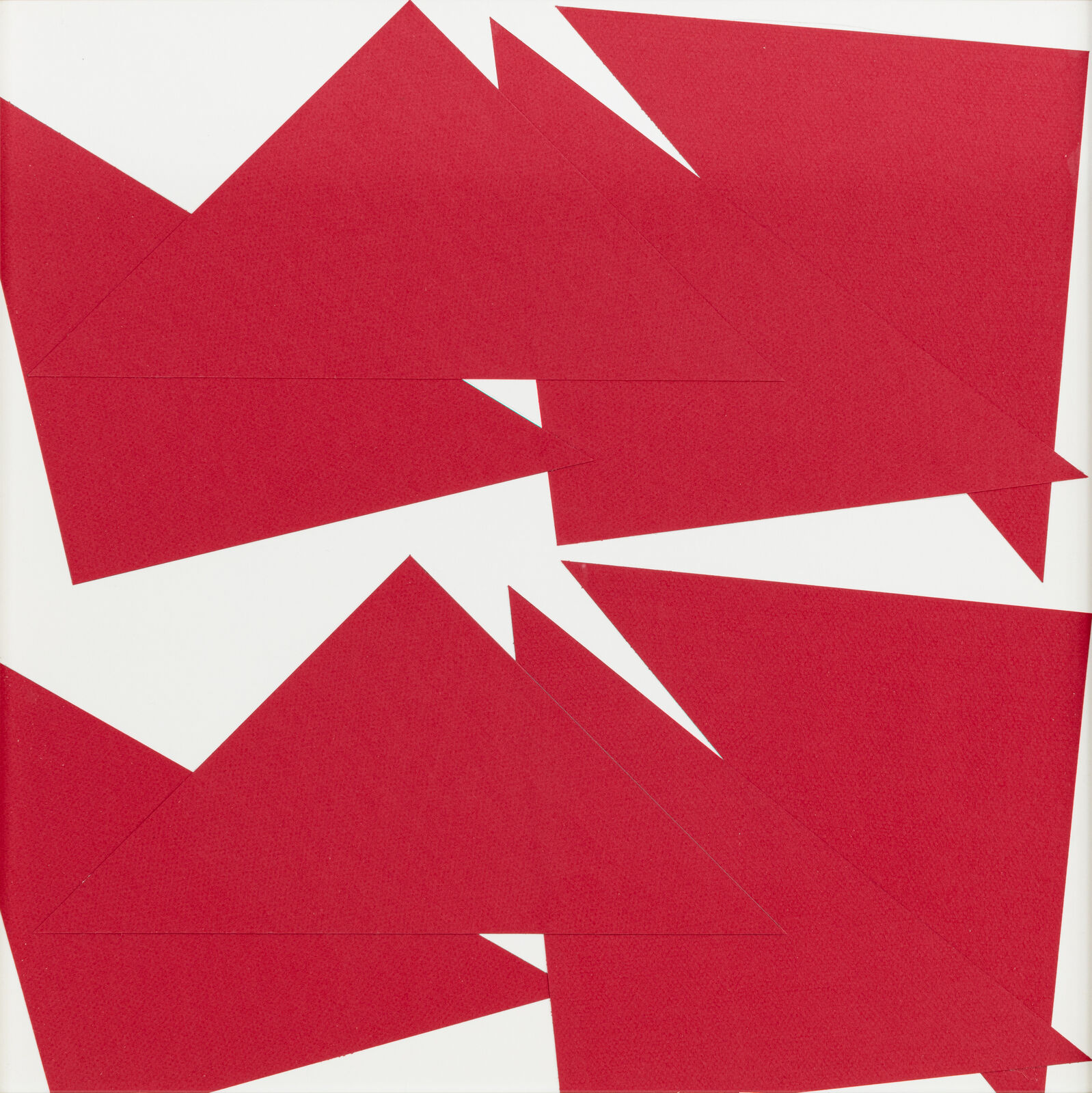 8 carrés coupés by Vera Molnár, 2018