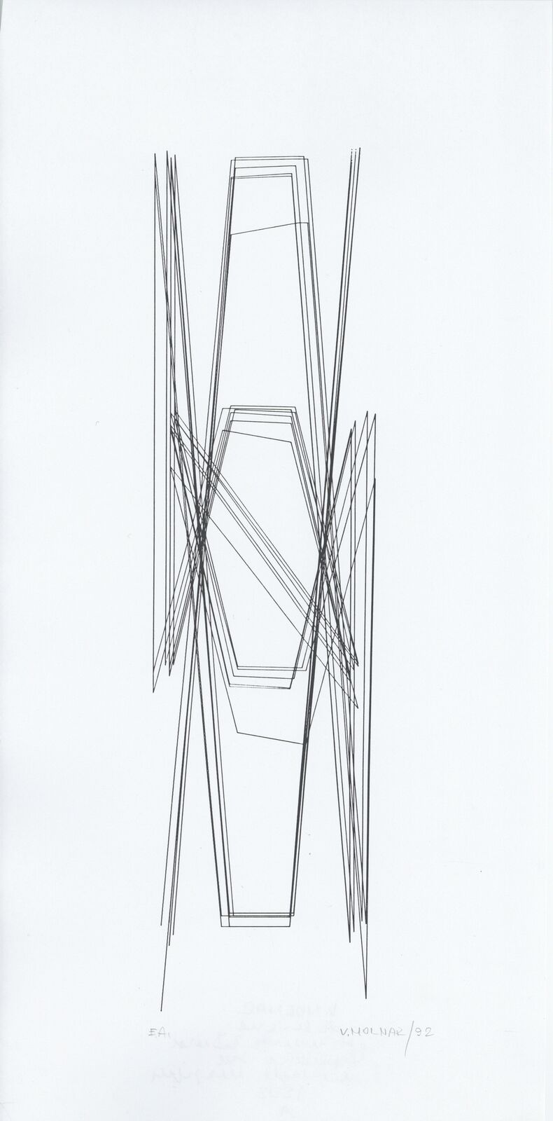 Hommage à Dürer by Vera Molnár, 1992