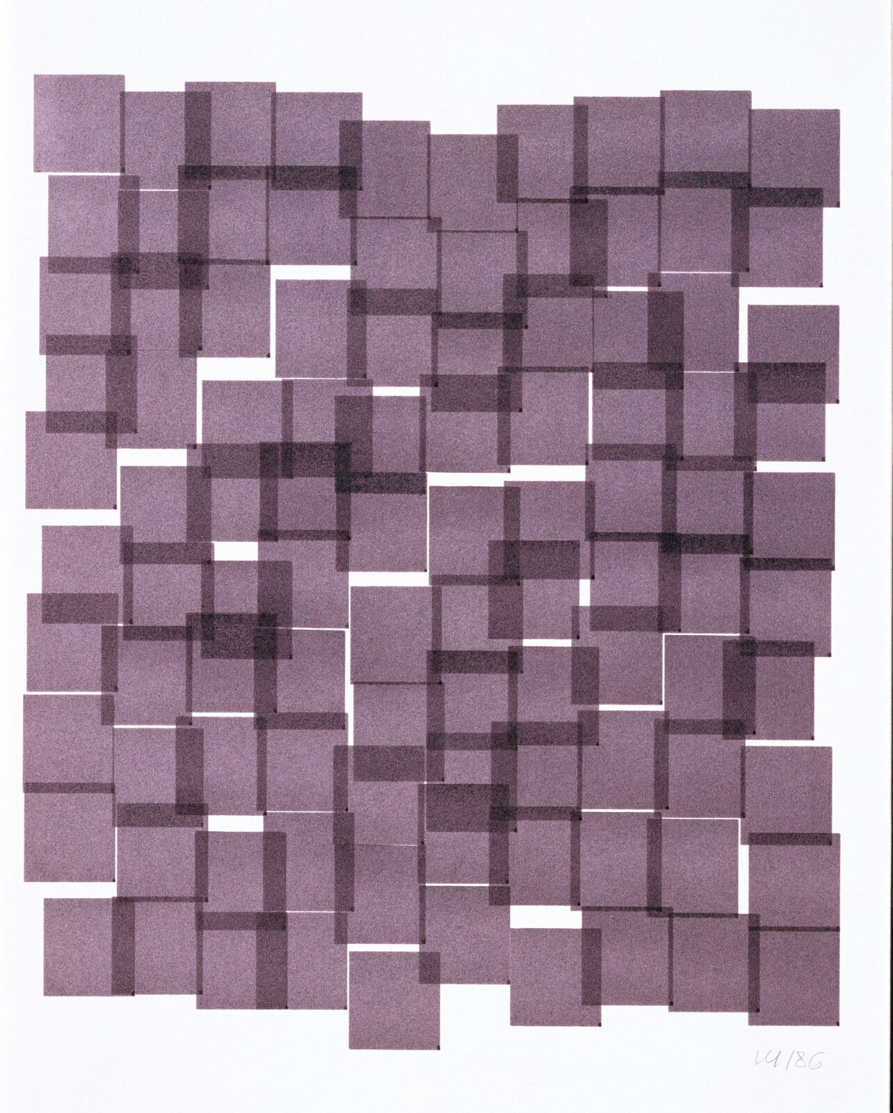 Interstices by Vera Molnár, 1986