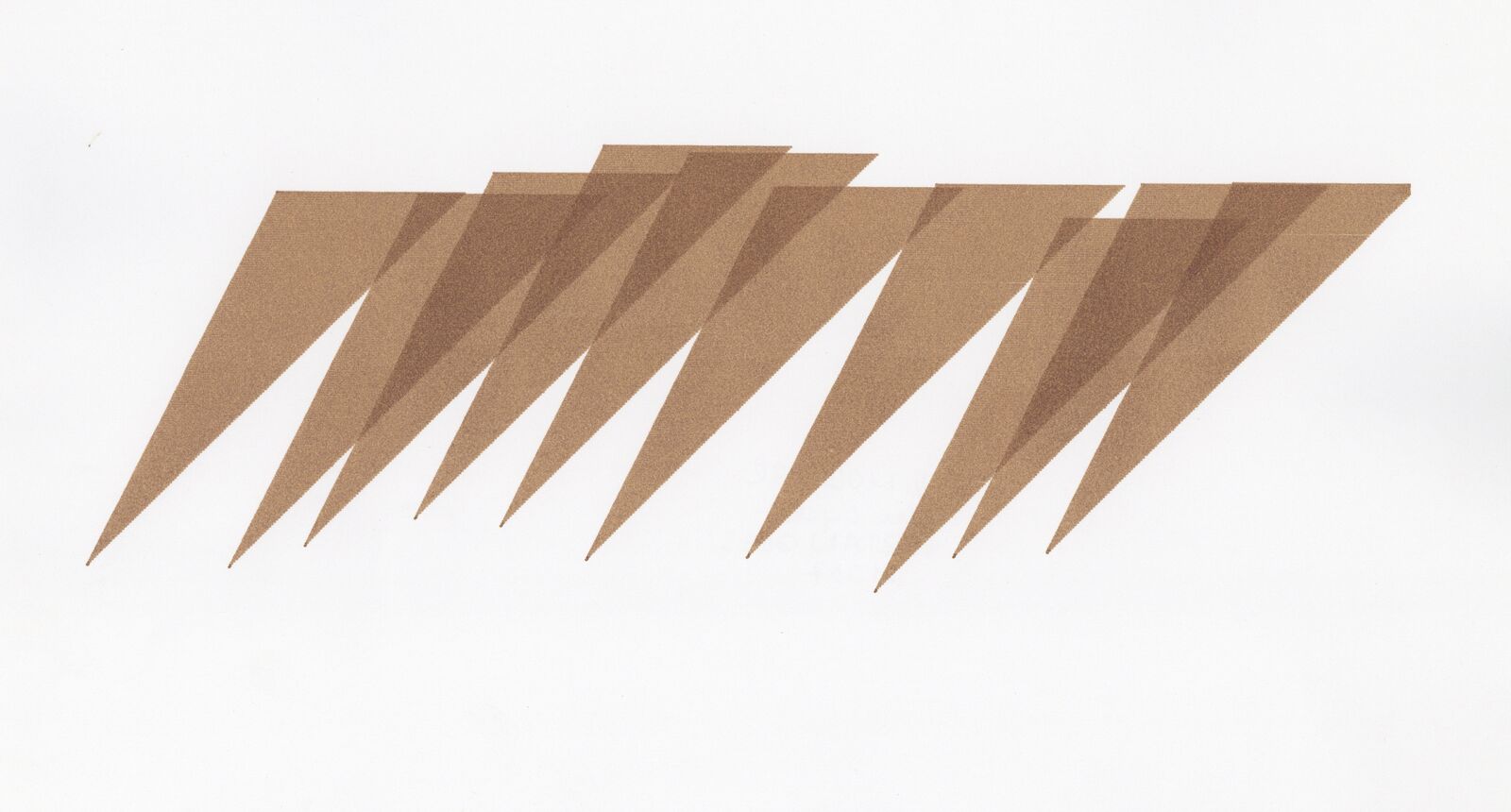 Triangles by Vera Molnár, 1987