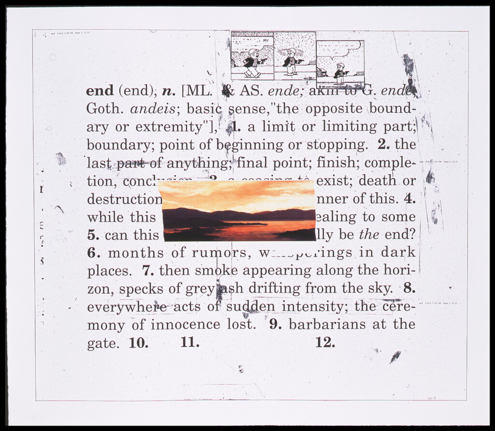 End by Vernon Fisher, 2000