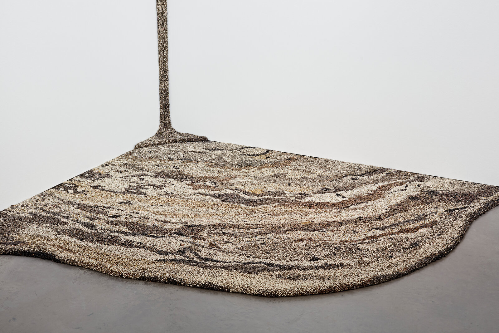 Artwork by Vibha Galhotra, Flow, Made of Ghungroos, Fabric, Metal 