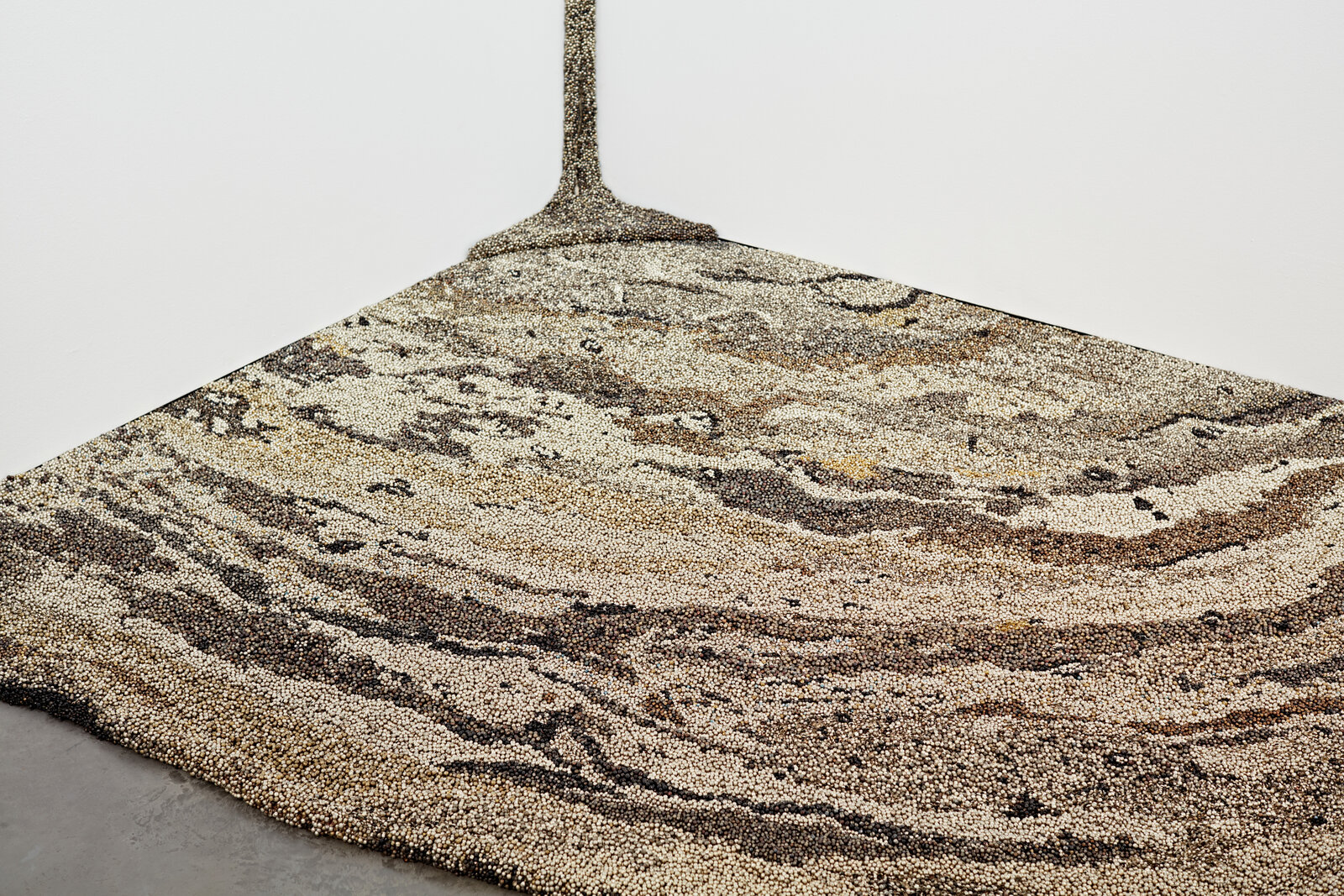 Artwork by Vibha Galhotra, Flow, Made of Ghungroos, Fabric, Metal 