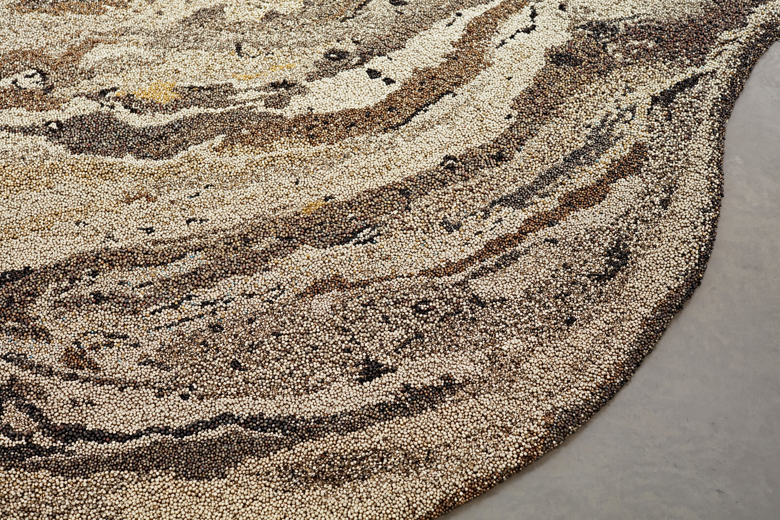 Artwork by Vibha Galhotra, Flow, Made of Ghungroos, Fabric, Metal 