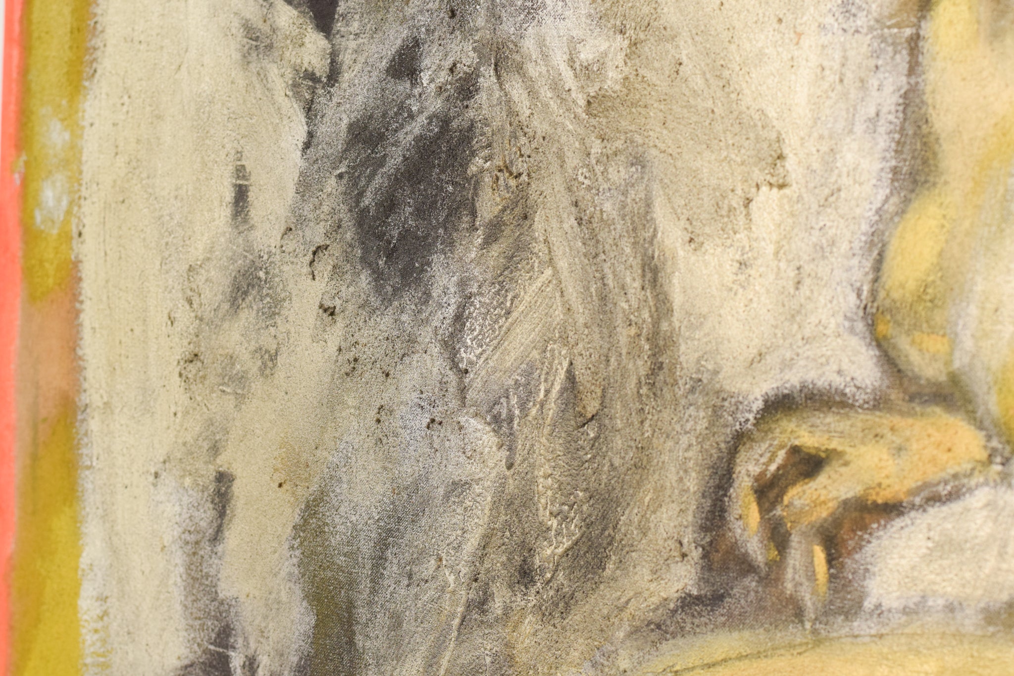 A painting of two paintings of a woman and a man in a cave.