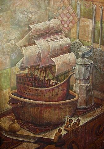 La cucina de mi viejas by Victor Huerta Batista, 2005