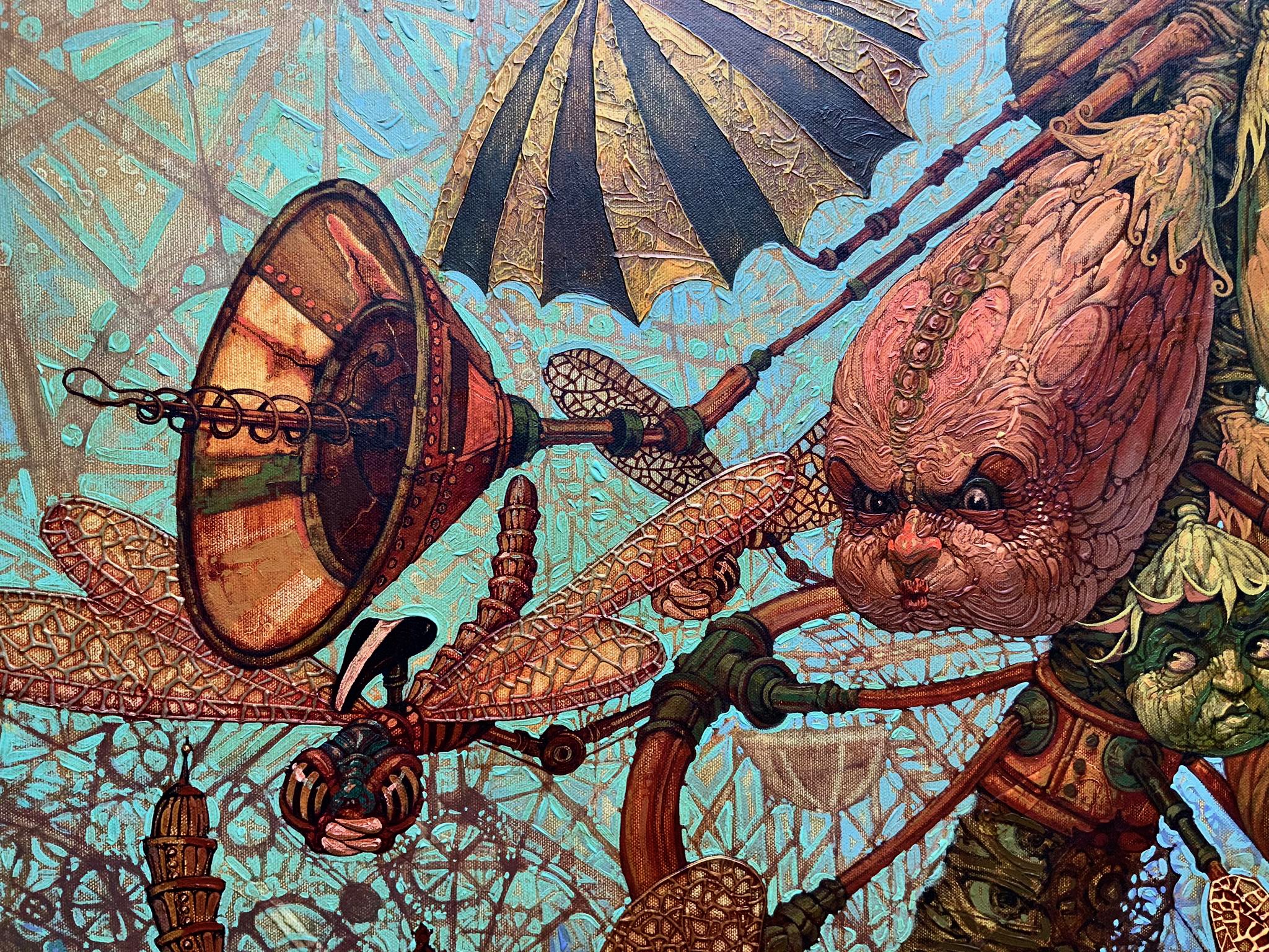 Artwork by Victor Huerta Batista, Libelulas y otras criaturas de maravilla, Made of Acrylic On Canvas 