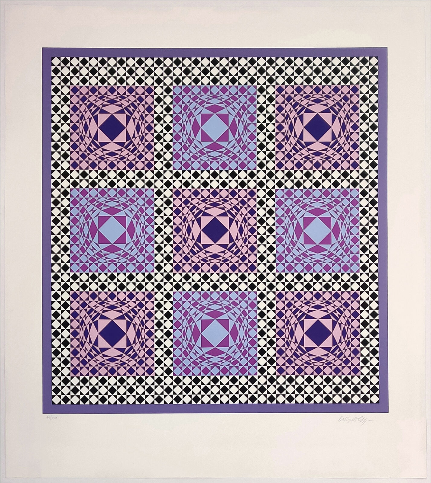 JALONS VI by Victor Vasarely, 1986