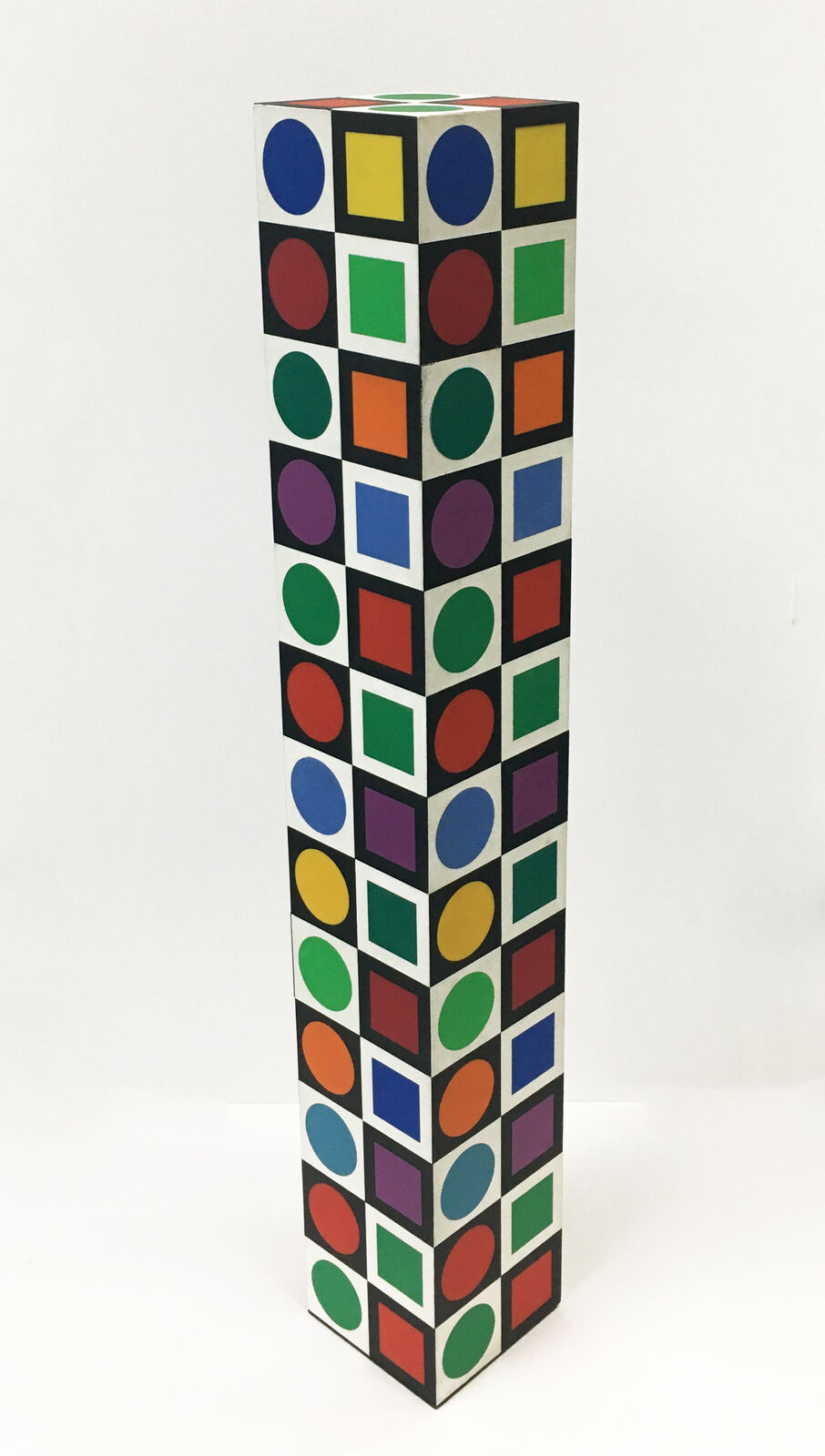 Artwork by Victor Vasarely, NBC 32 (SCULPTURE), Made of Wood 