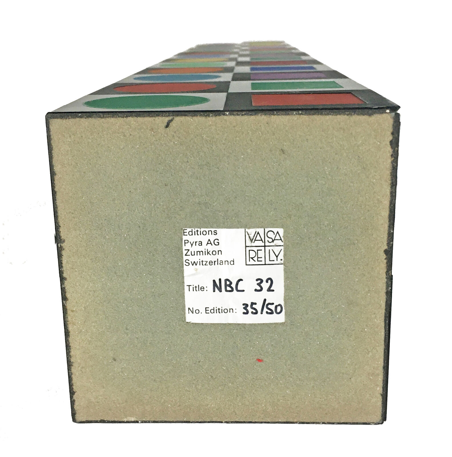 Artwork by Victor Vasarely, NBC 32 (SCULPTURE), Made of Wood 