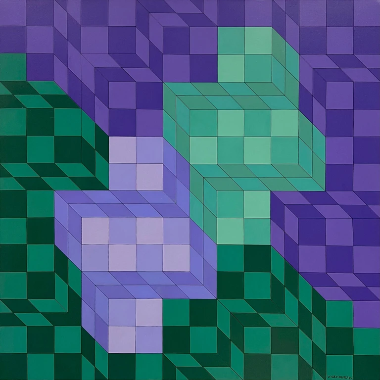 Artwork by Victor Vasarely