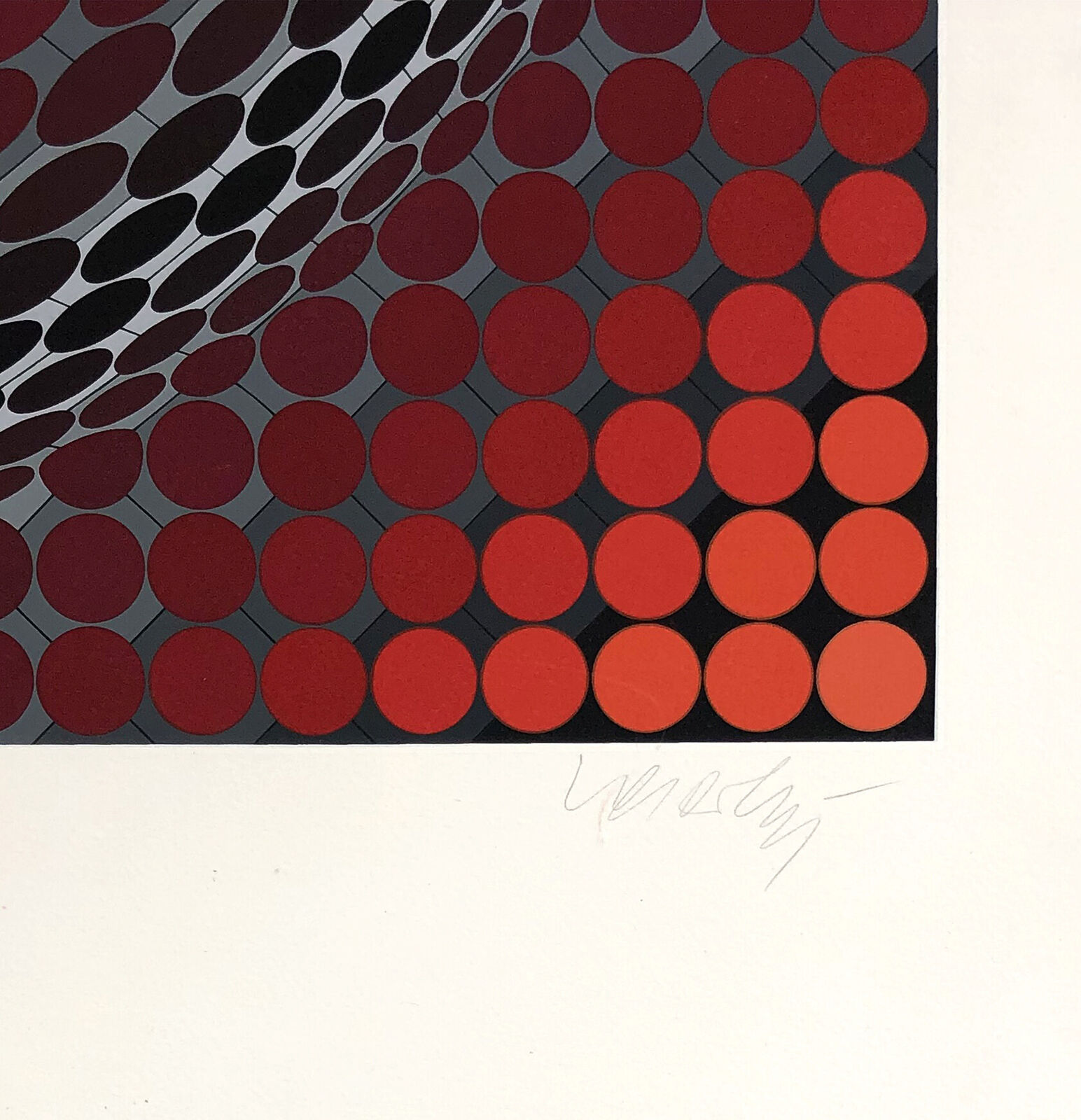 Artwork by Victor Vasarely, TETTYE, Made of Serigraph On Paper 