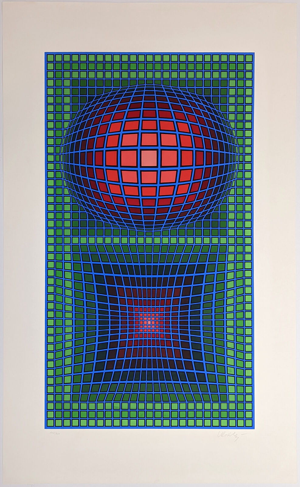 Artwork by Victor Vasarely, COMPOSITION, Made of Serigraph On Paper 