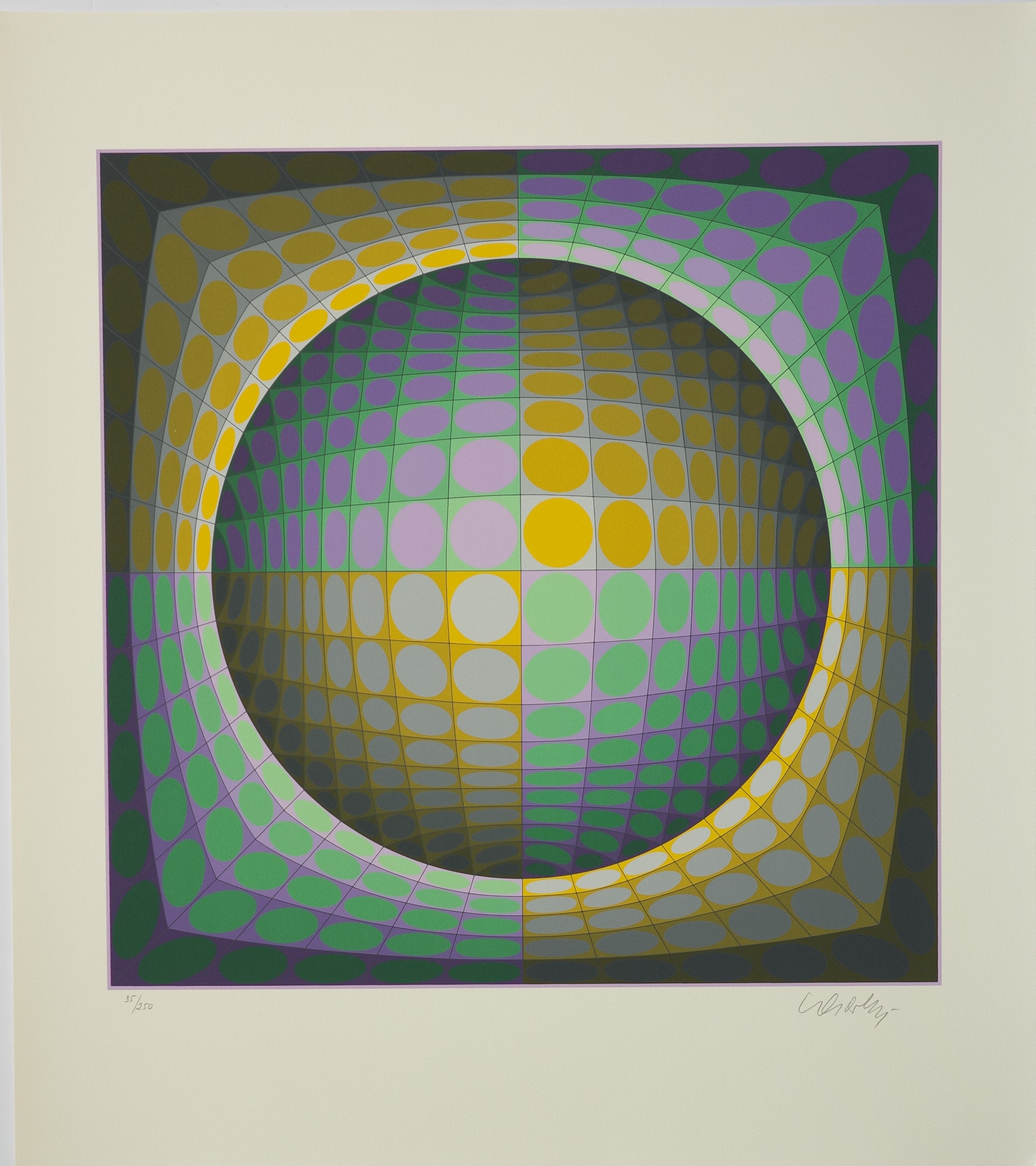 Dirac from the album Diam by Victor Vasarely, 1988