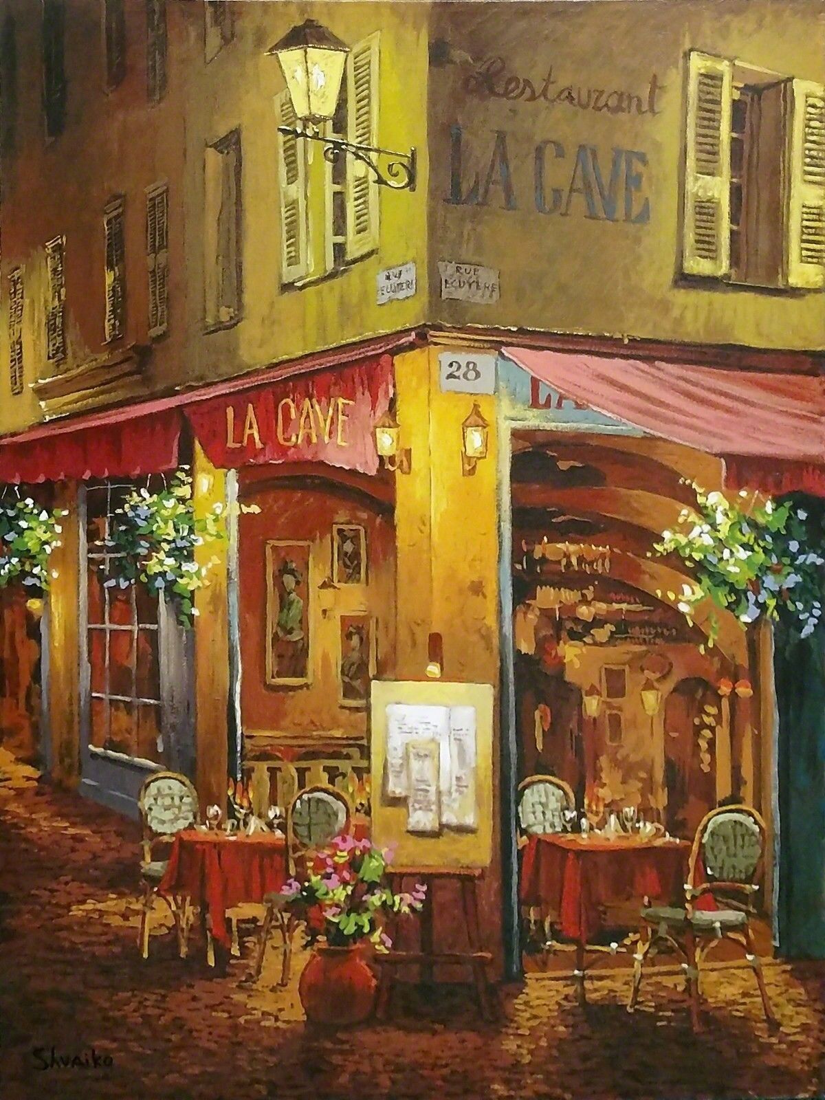 DINNER AT LA CAVE by Viktor Shvaiko, null