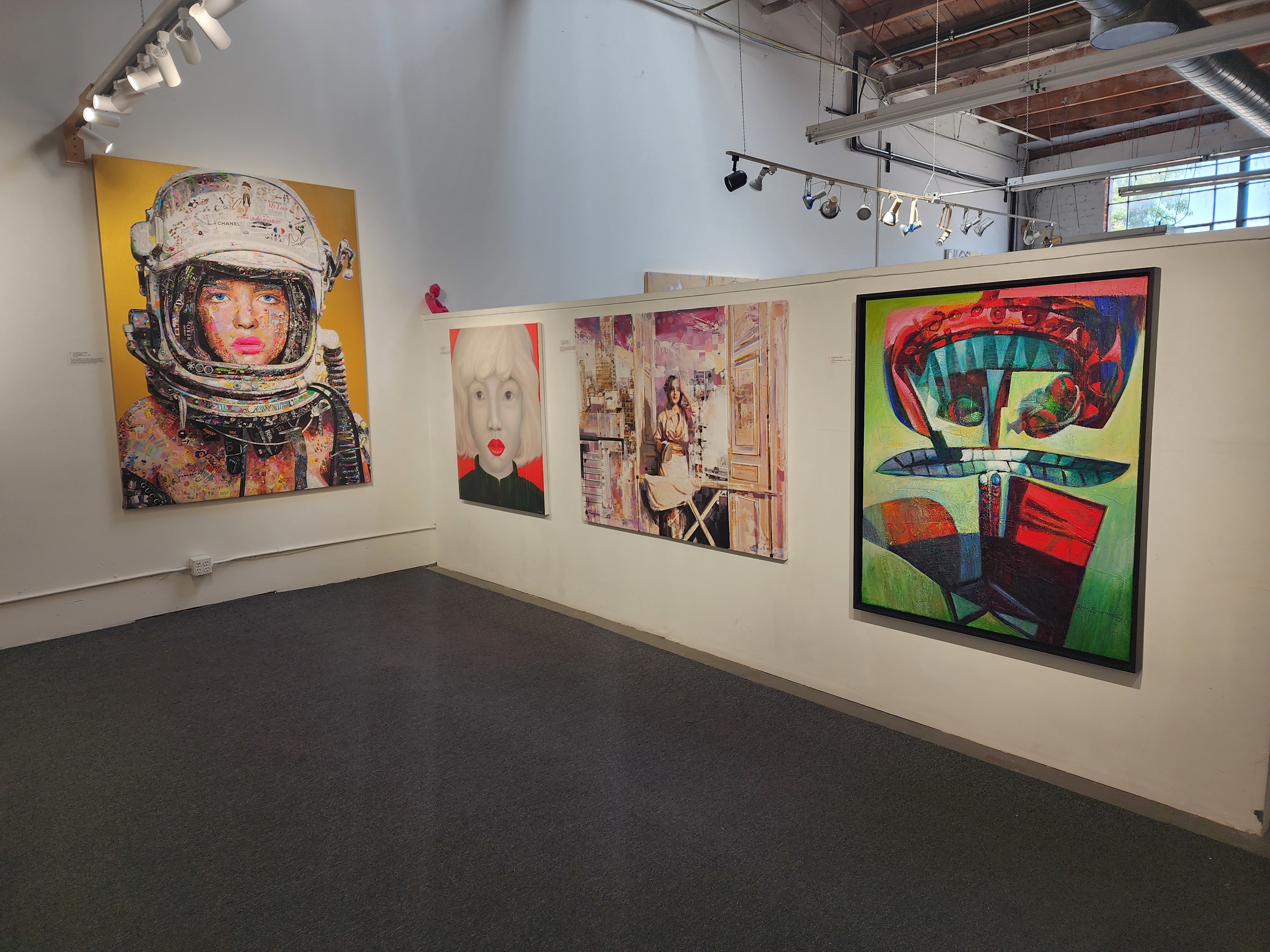 Artwork by Virut Panchabuse, Baroque woman, Made of Oil And Collage On Canvas 