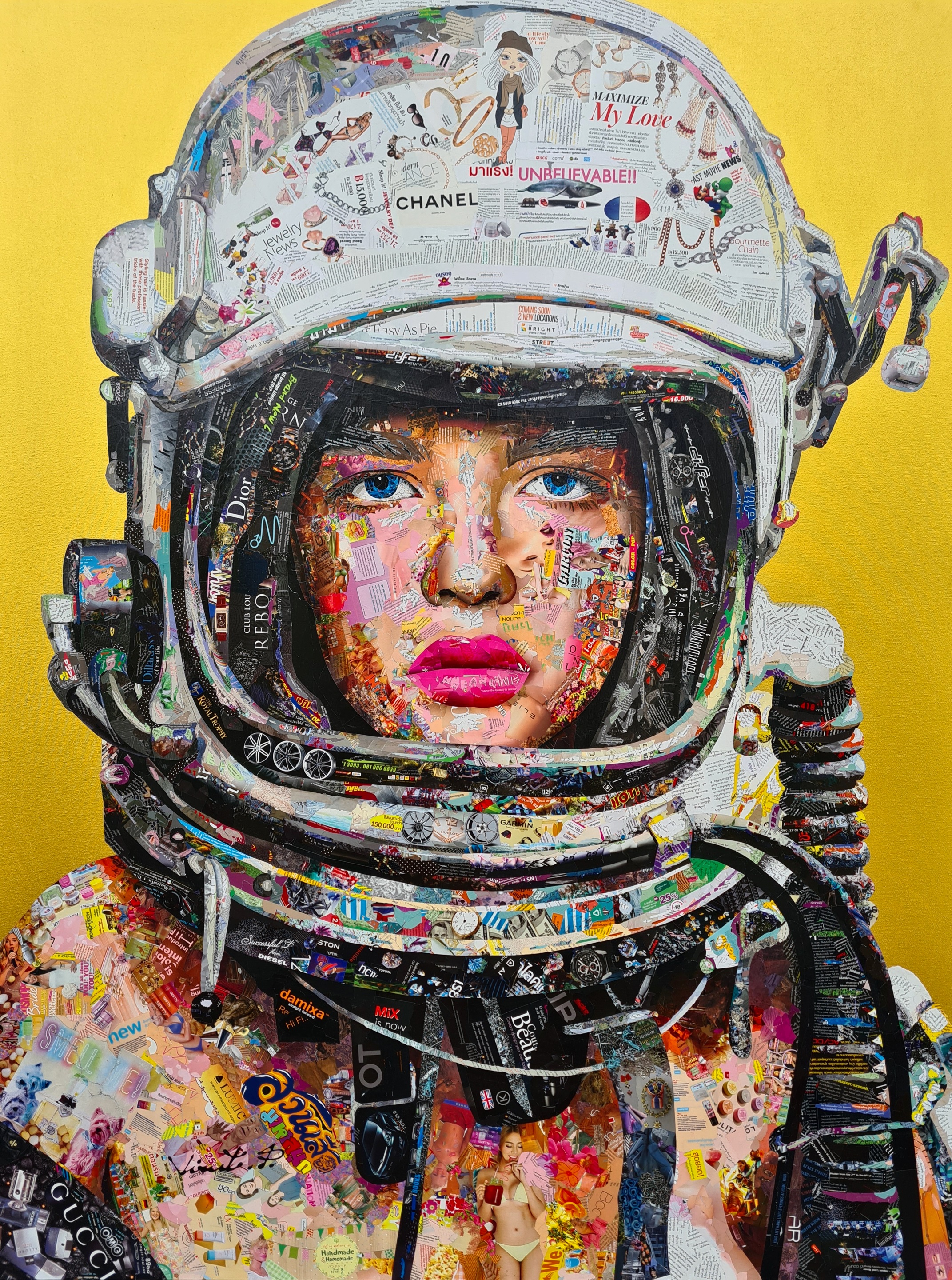 Gold Astronaut Gal by Virut Panchabuse, 2023