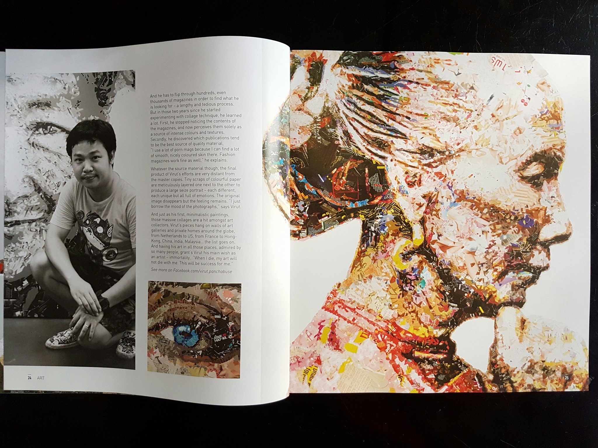 Artwork by Virut Panchabuse, Gold Astronaut Gal, Made of Acrylic And Collage On Canvas 