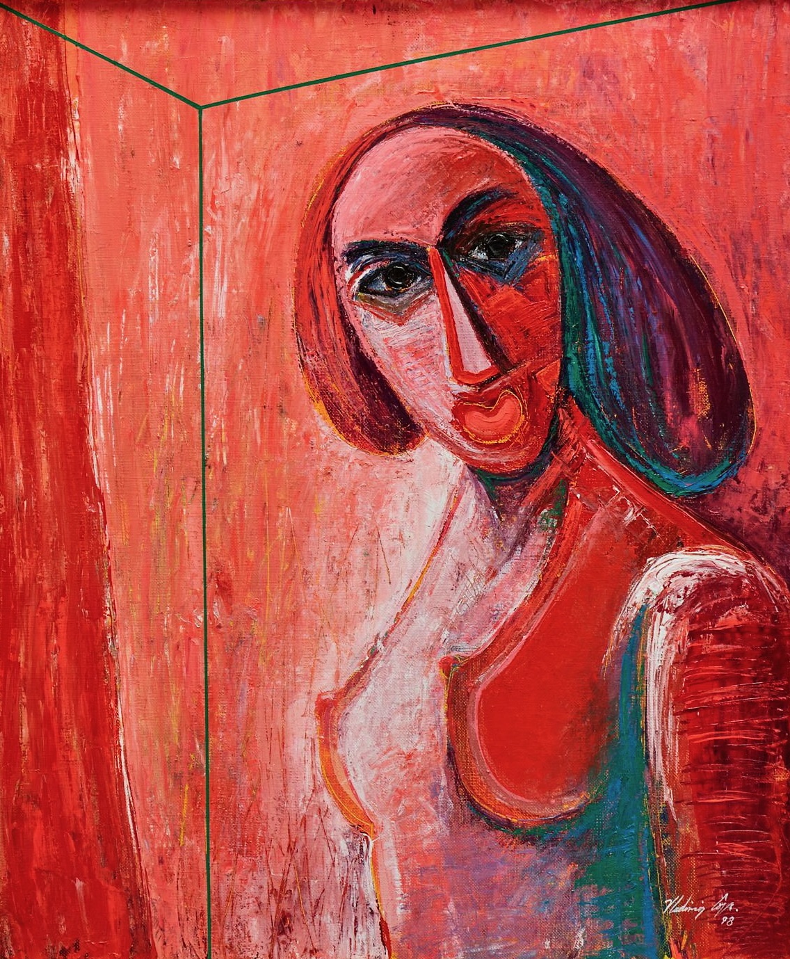 Cindy in red (from the Cindy series) by Vladimir Cora, 1998