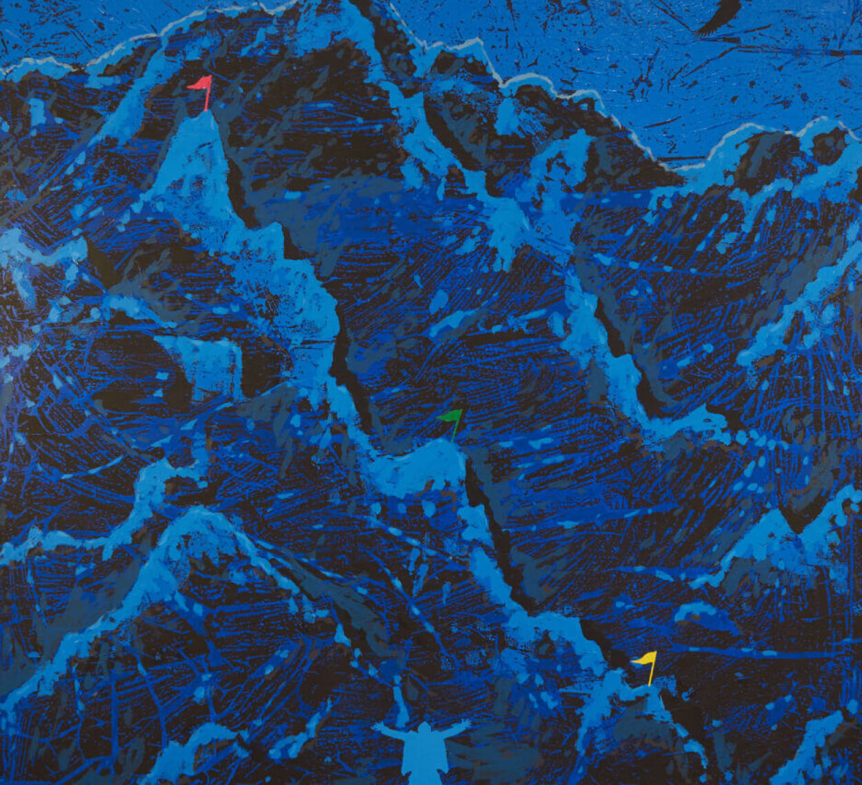 Artwork by Vladimir de León Llaguno, Los Que Han Llegado Primero, Made of Acrylic On Canvas 