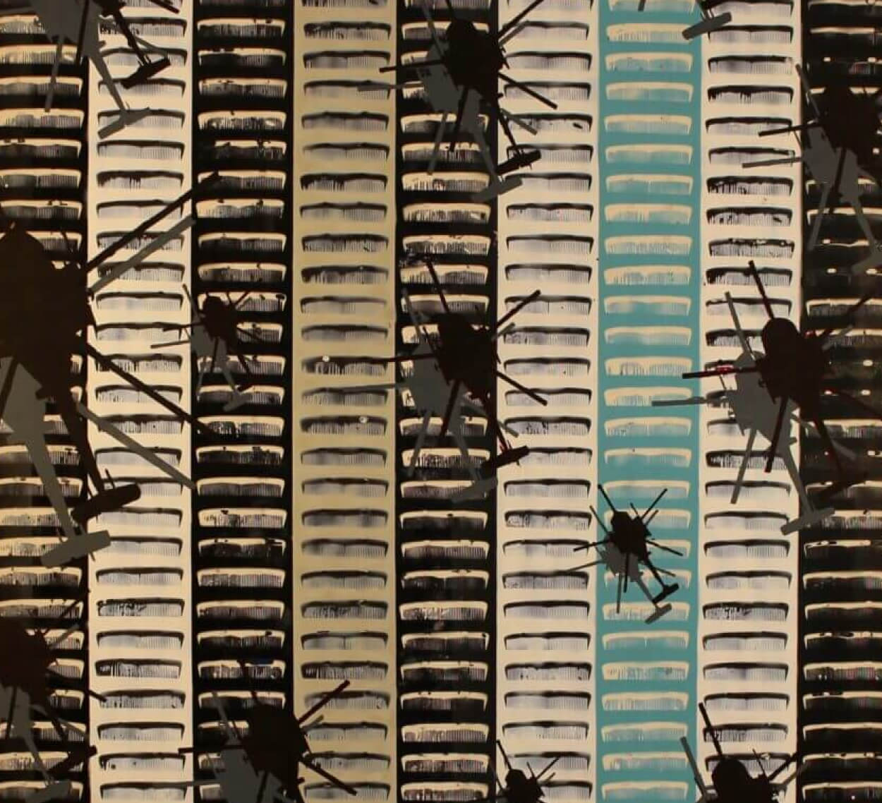 Serie Peinando el Terreno by Vladimir de León Llaguno, 2019