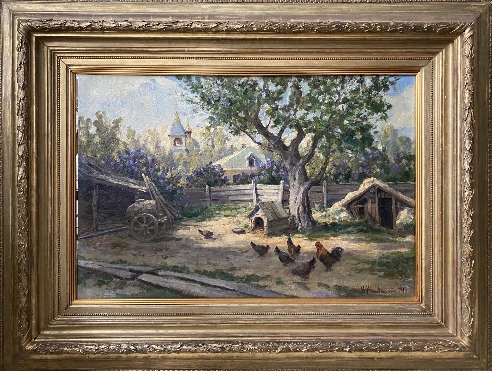 Barnyard birds by Vladimir Ivanovich Kozlowski, null