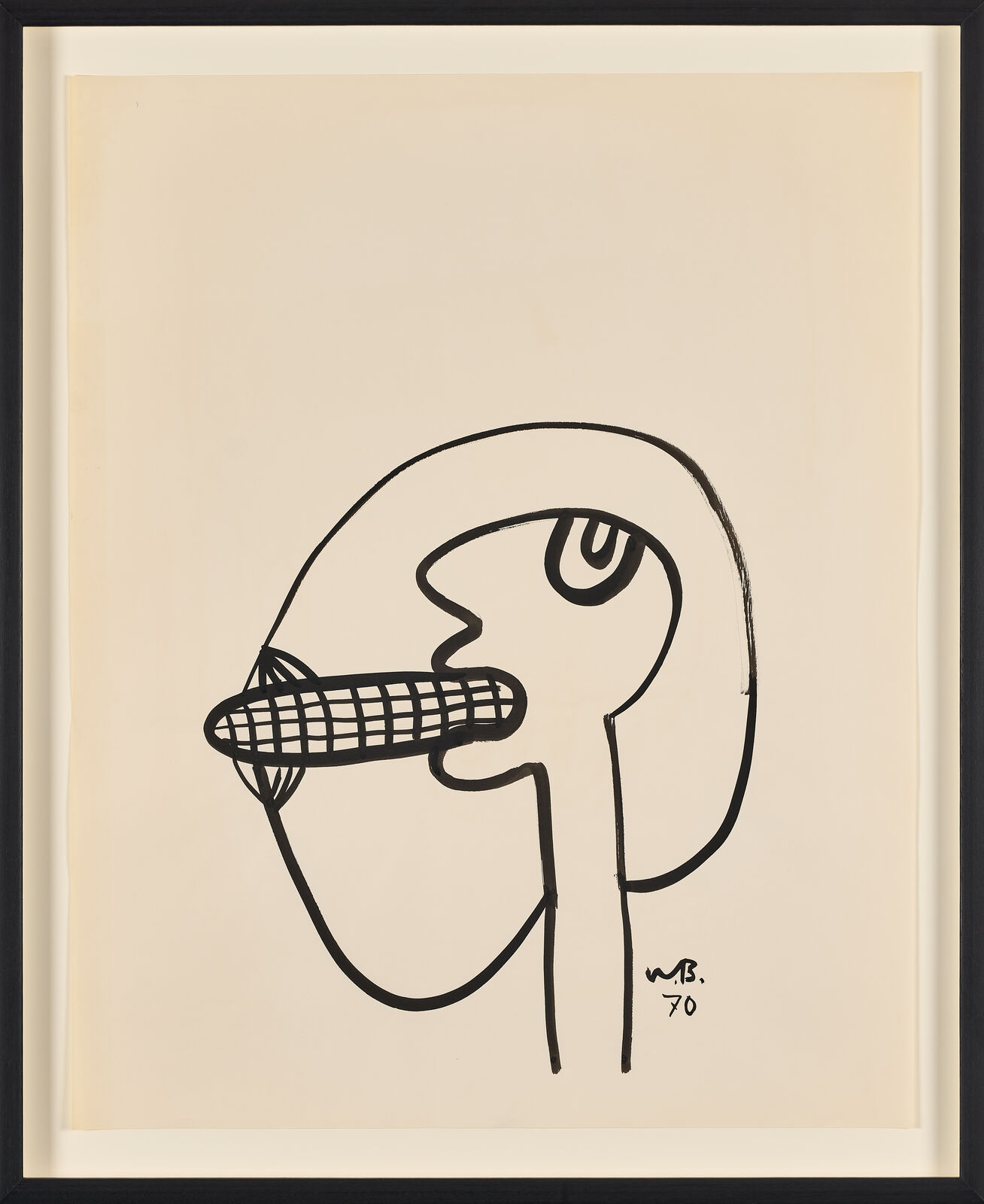 Untitled (Mielie Eater) by Walter Whall Battiss, 1970