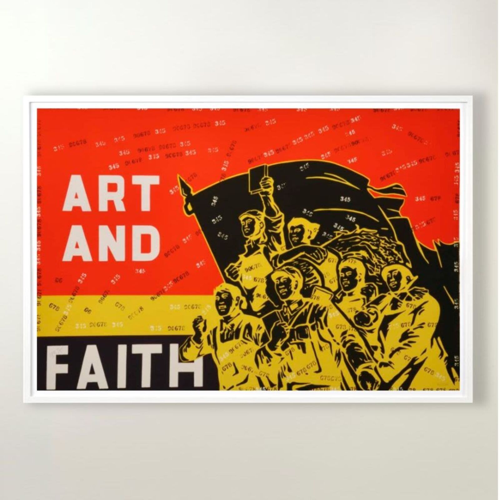 Alpha and Omega (from Rhythmical Dichotomy Portfolio) by Wang Guangyi, 2007-2008