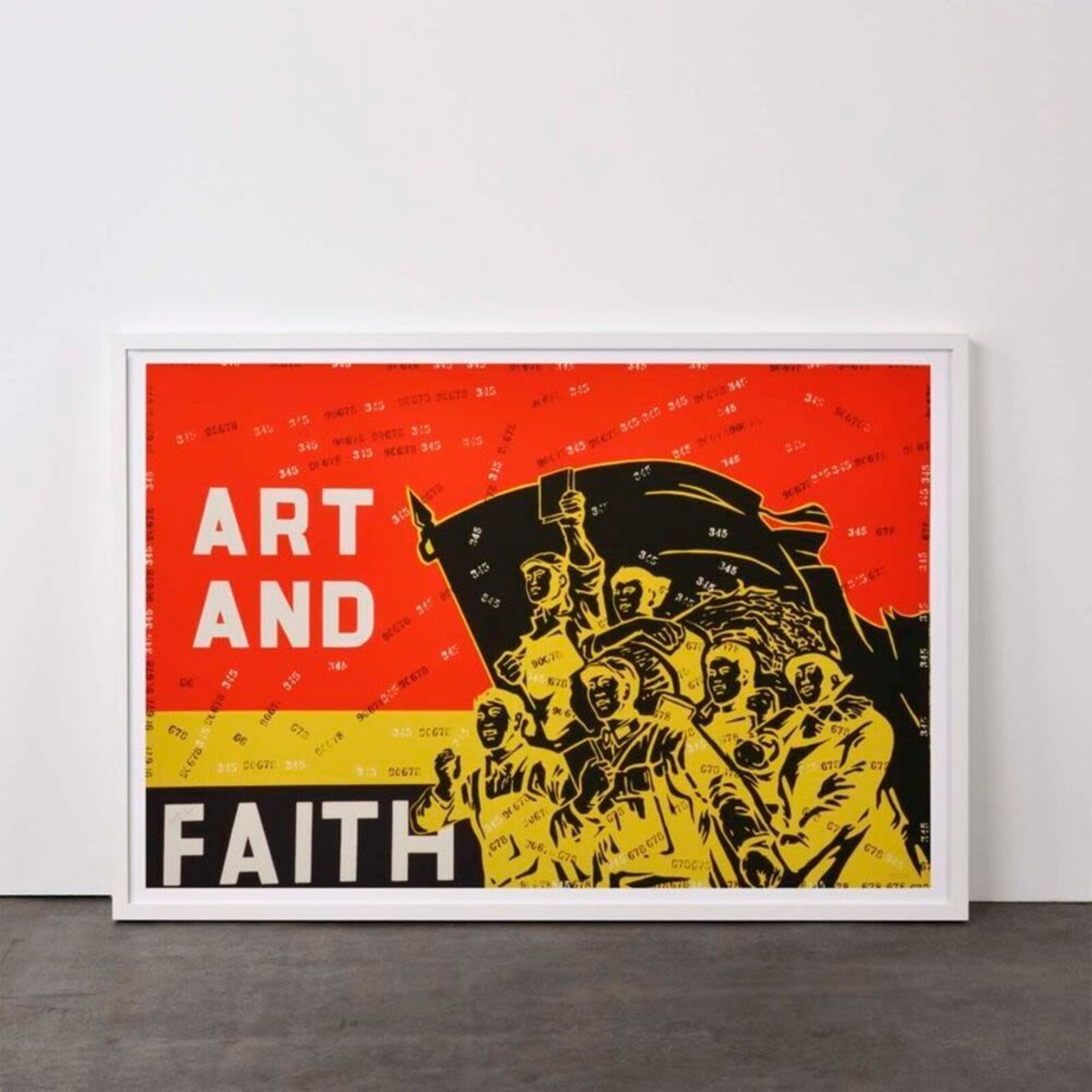 Artwork by Wang Guangyi, Alpha and Omega (from Rhythmical Dichotomy Portfolio), Made of Lithograph on Velin BFK Rives 300 gr 