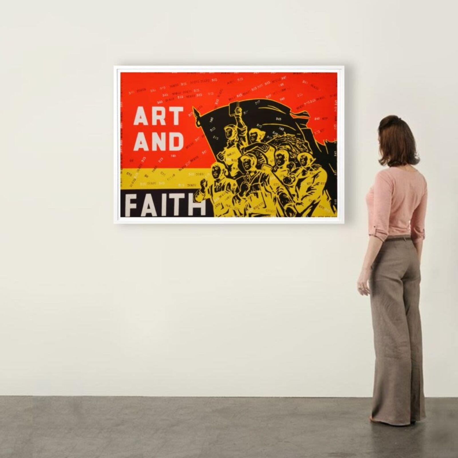 Artwork by Wang Guangyi, Alpha and Omega (from Rhythmical Dichotomy Portfolio), Made of Lithograph on Velin BFK Rives 300 gr 