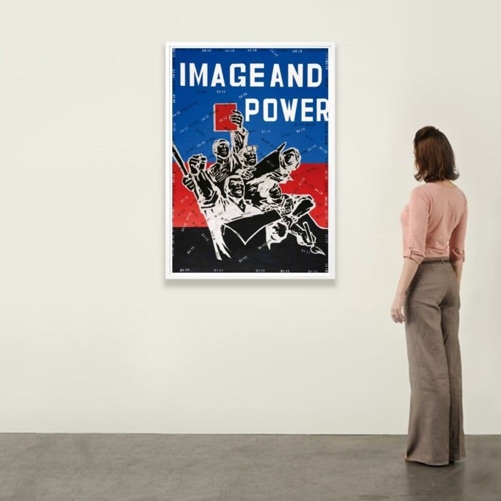 Artwork by Wang Guangyi, Image and Power (from Rhythmical Dichotomy Portfolio), Made of Lithograph on Velin BFK Rives 300 gr 